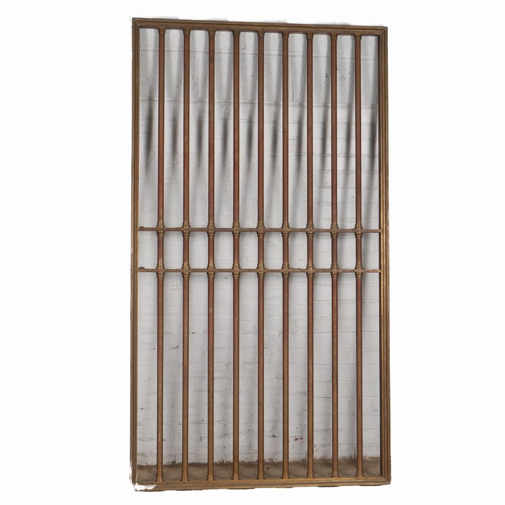 Aesthetic Movement A pair of bronze panels / gates from a bank C 1910. For Sale
