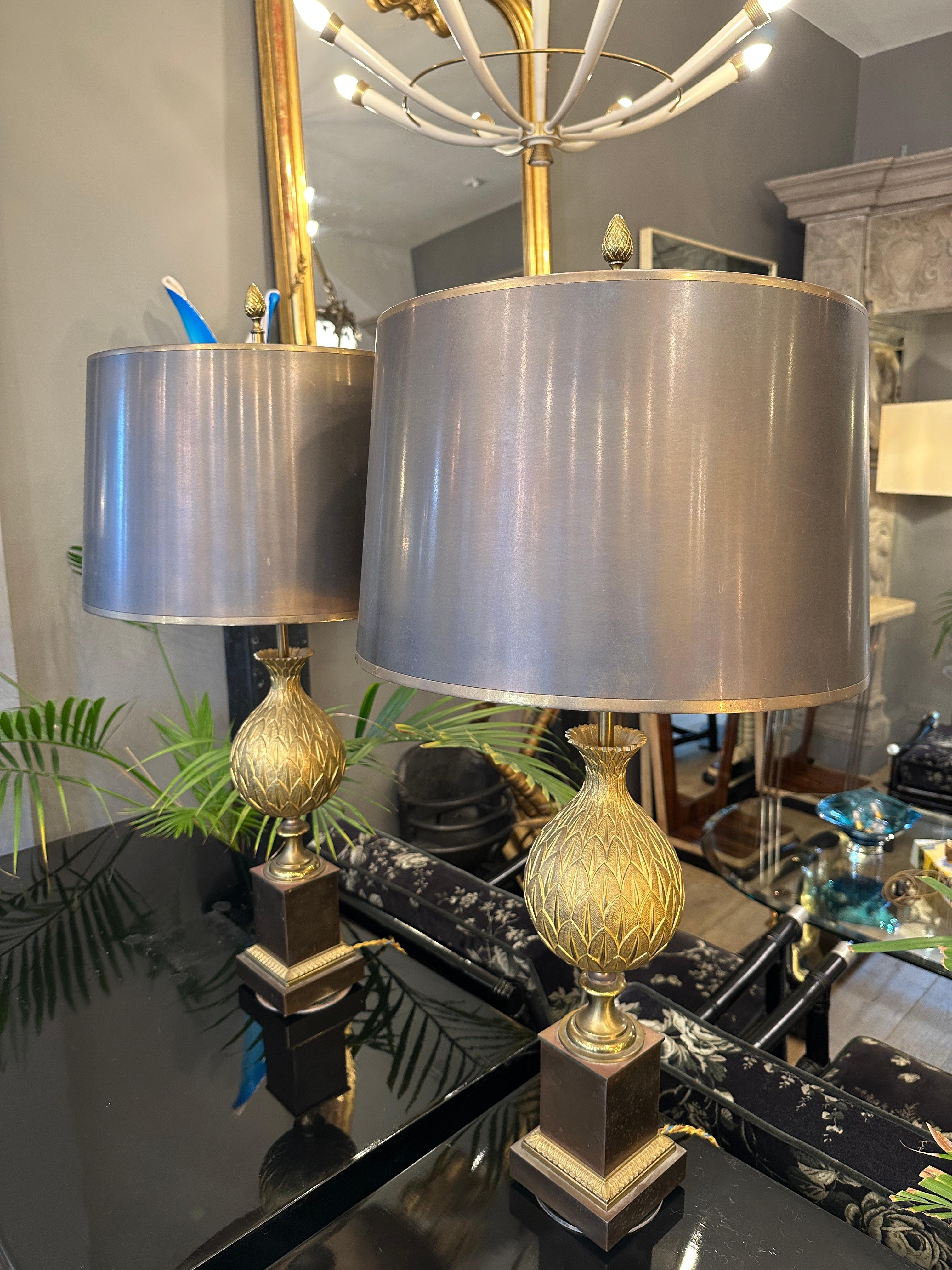 A Pair Of Bronze Persane Table Lamps By Maison Charles  2