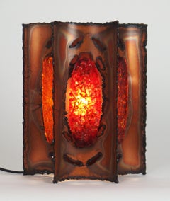 A pair of brutalist sconces by Accolay