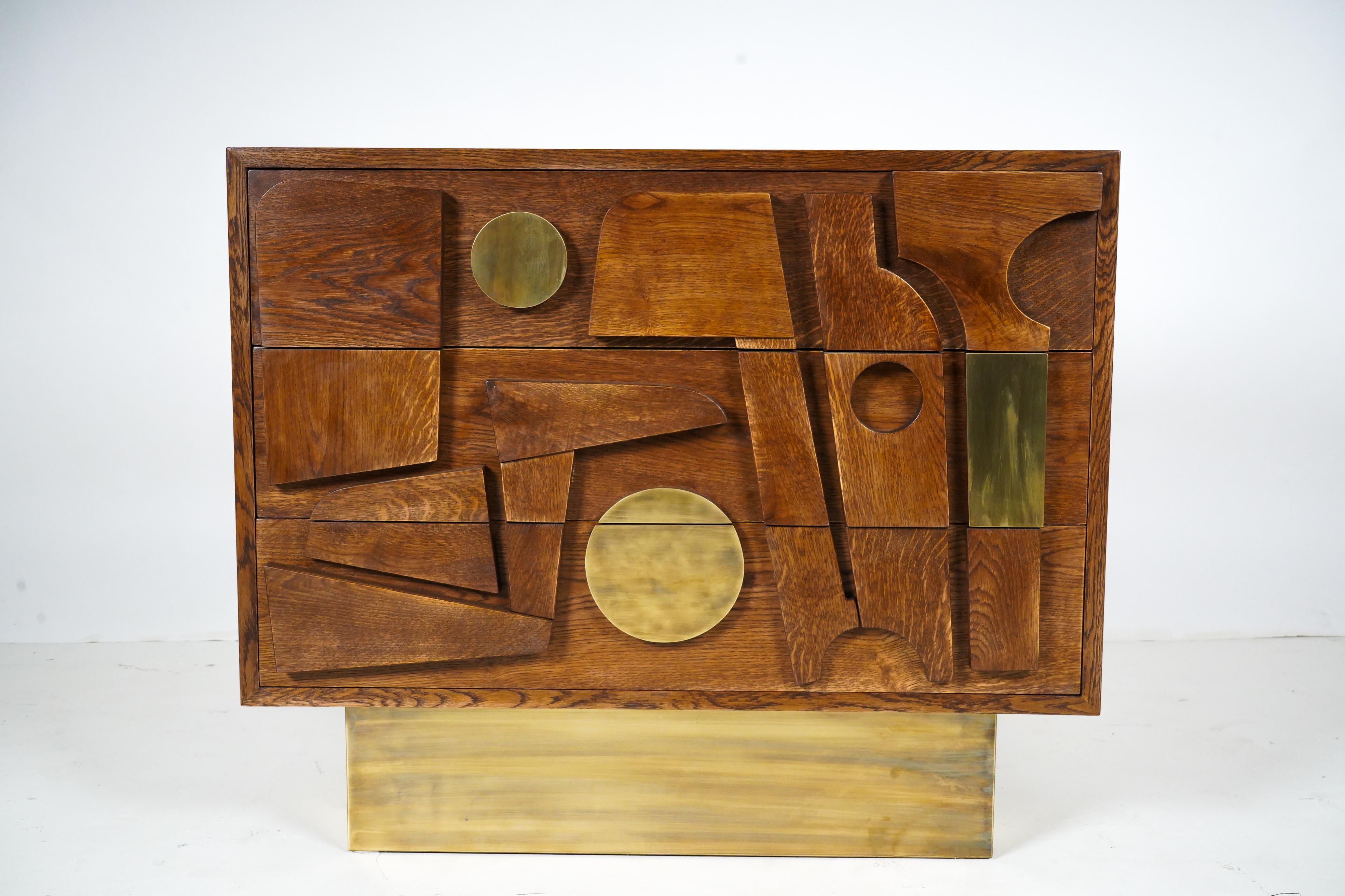 Pair of Brutalist Side Chests 4