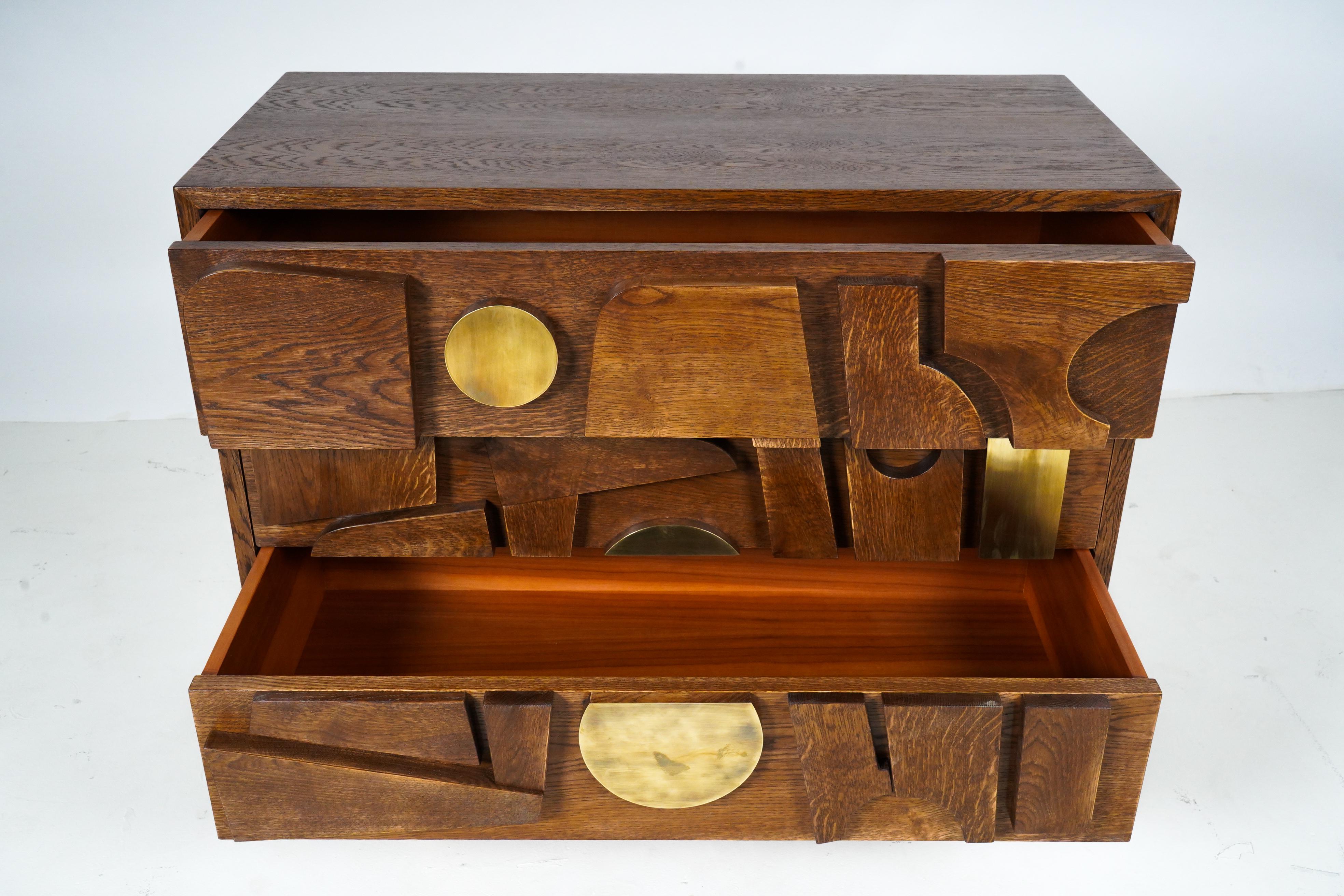 Pair of Brutalist Side Chests 5