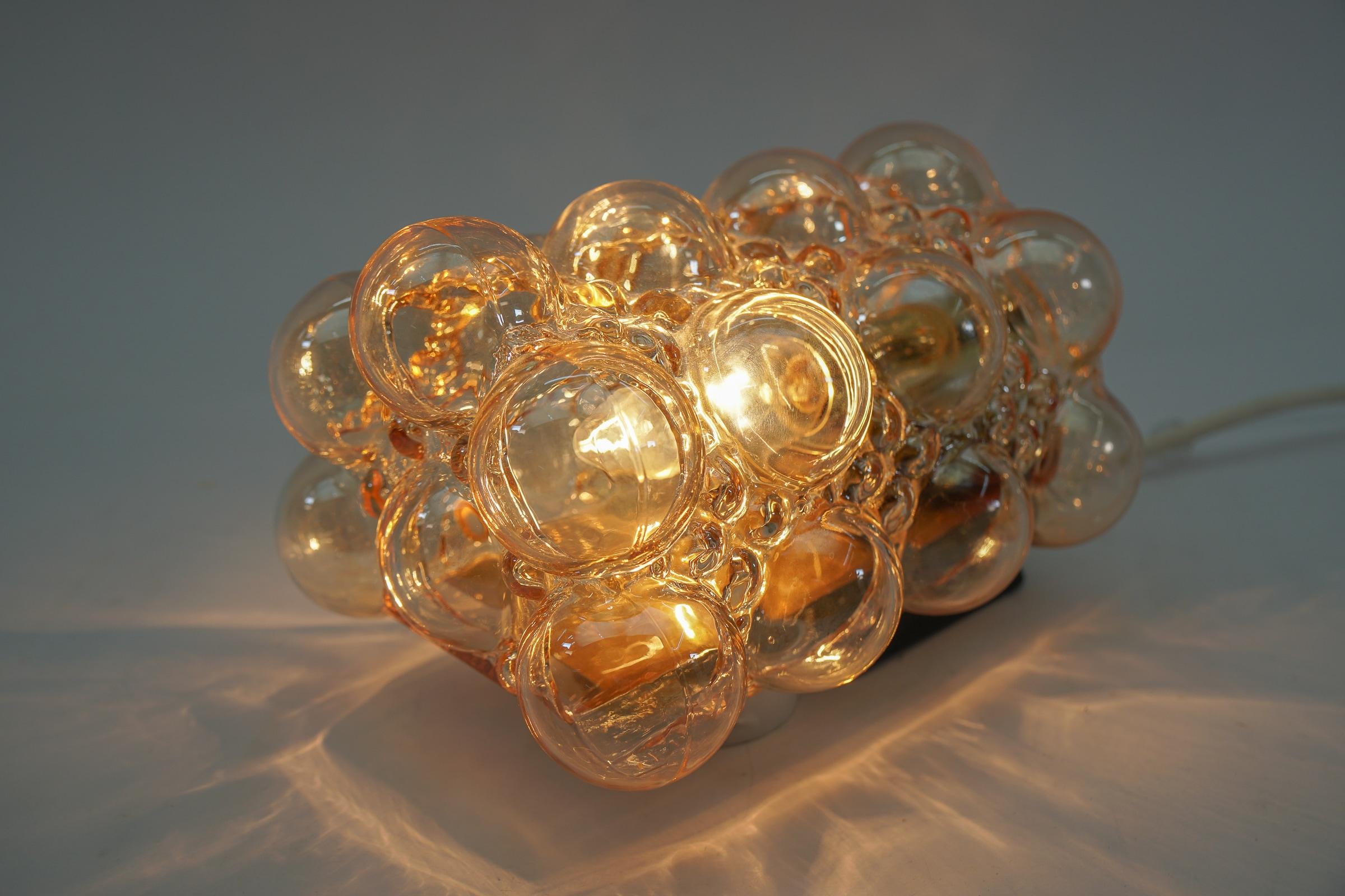 Pair of Bubble Glass Wall Lights by Helena Tynell for Limburg, 1960s Germany 2