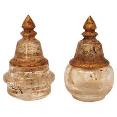A Pair of Burmese Rock Crystal Reliquaries