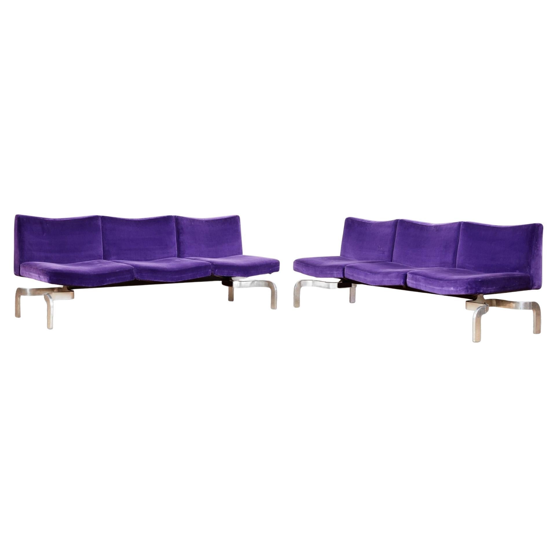 A Pair of Butterfly Sofas Attributed to Maison Jansen