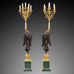 Pair of Candelabra 19th Century Louis-Philippe
