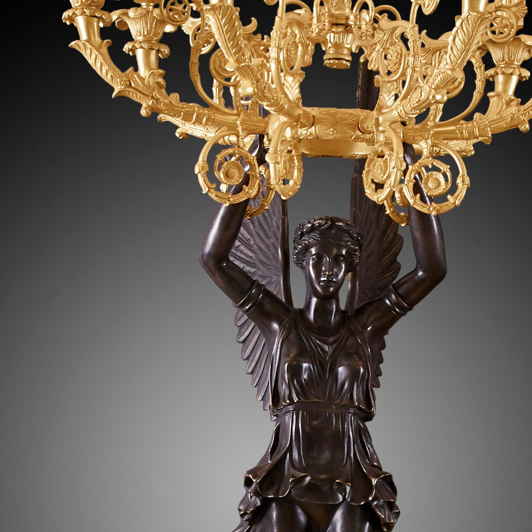 Louis Philippe Pair of Candelabra 19th Century Louis-Philippe