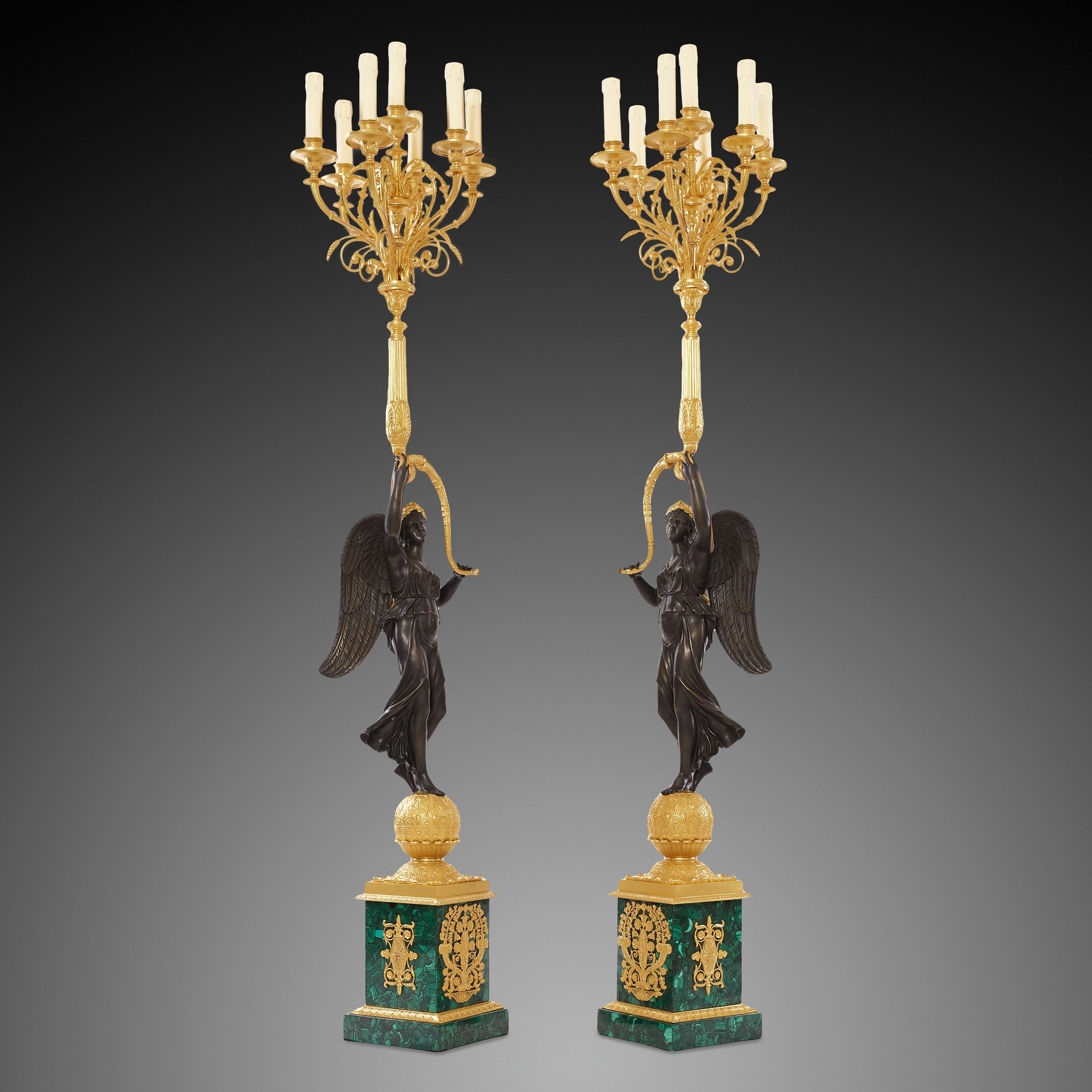 Luigi Filippo Coppia di candelabri del XIX secolo Louis Philippe in vendita