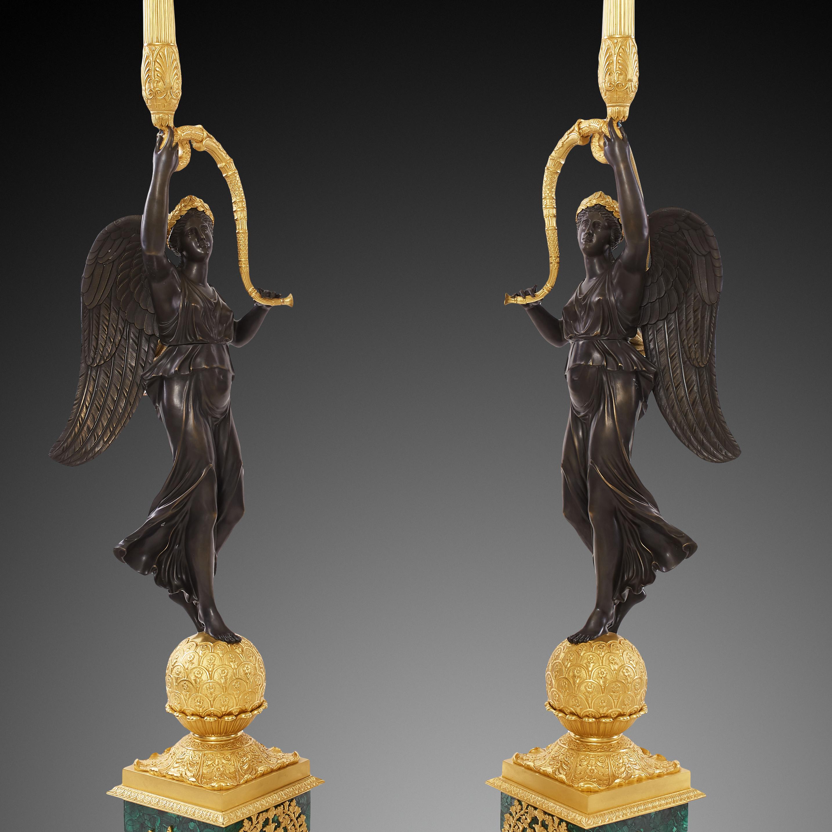 Francese Coppia di candelabri del XIX secolo Louis Philippe in vendita