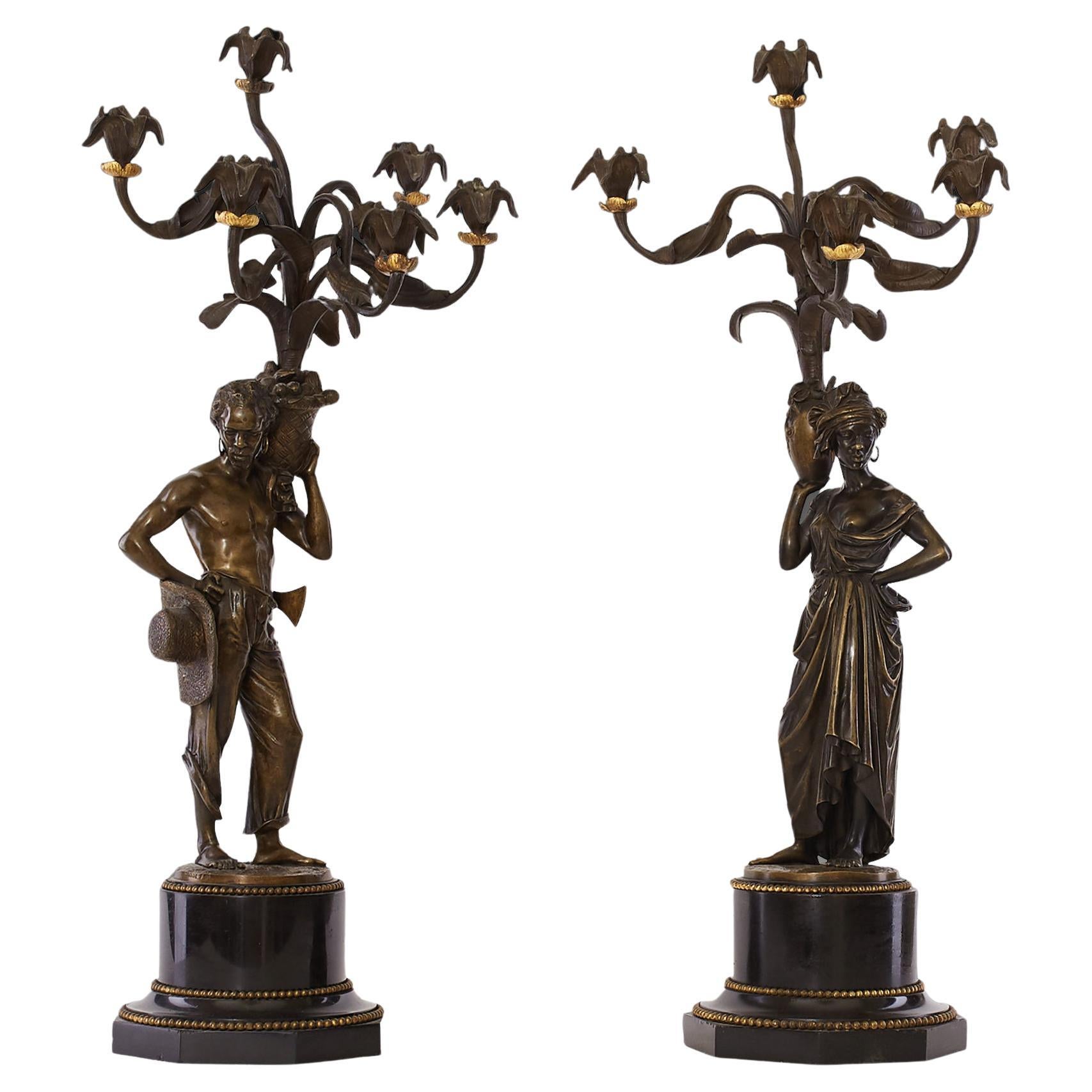 Pair of Candelabra 19th Century Napoleon III