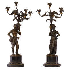 Pair of Candelabra 19th Century Napoleon III