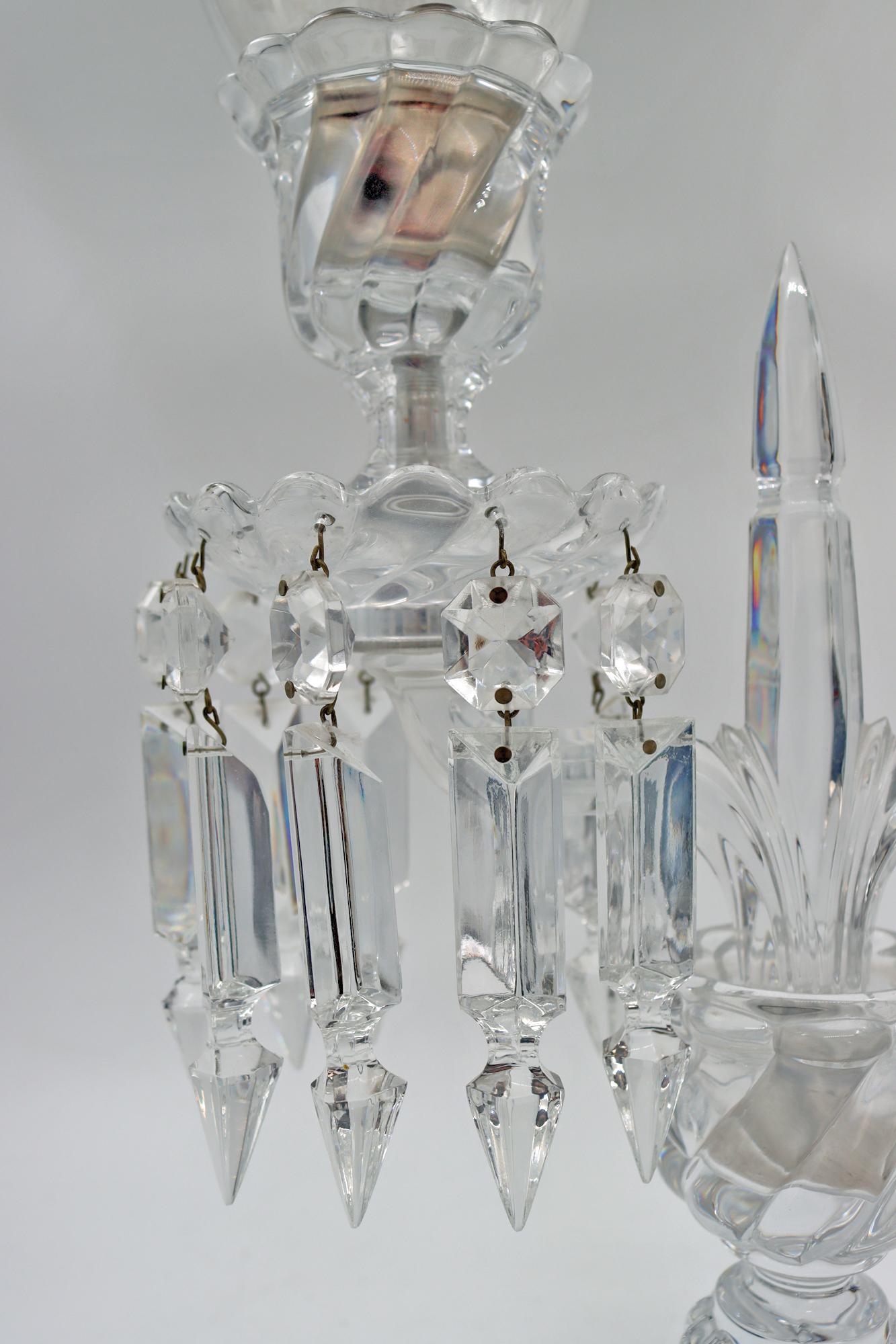 Pair of Candelabras Signed Baccarat, 19th Century 7