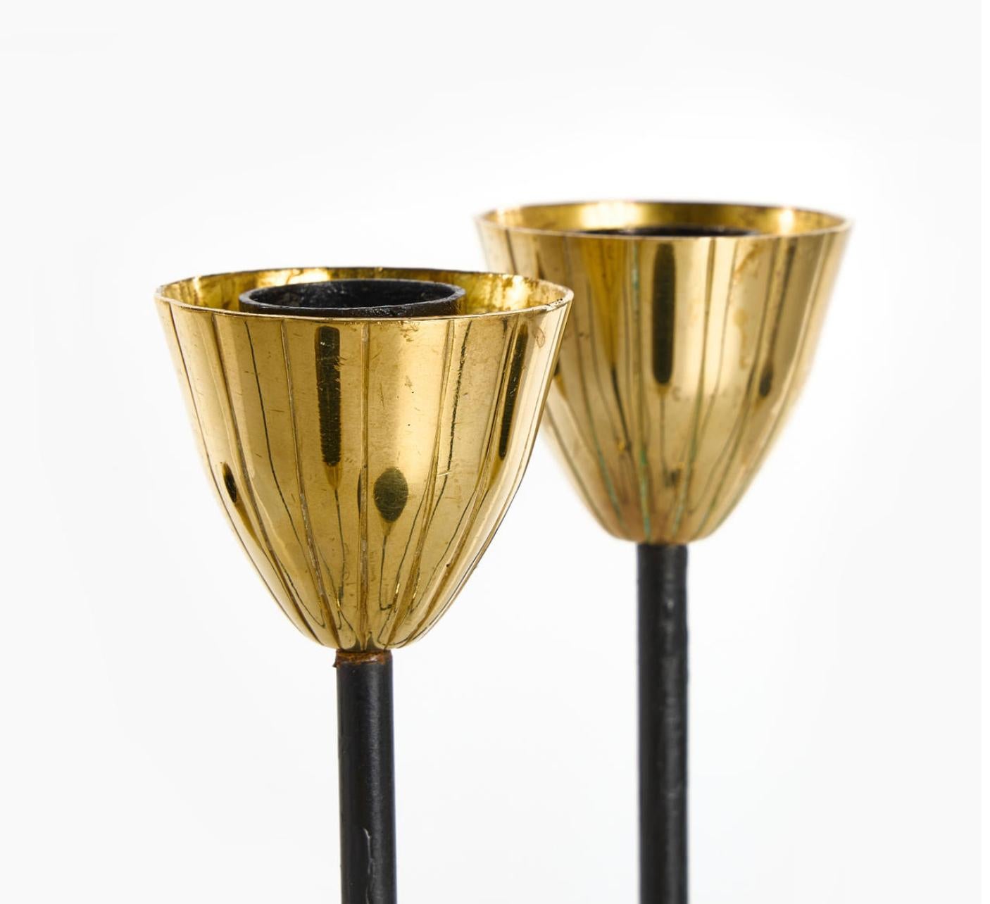 Danish A pair of candleholders by GUNNAR ANDER  For Sale