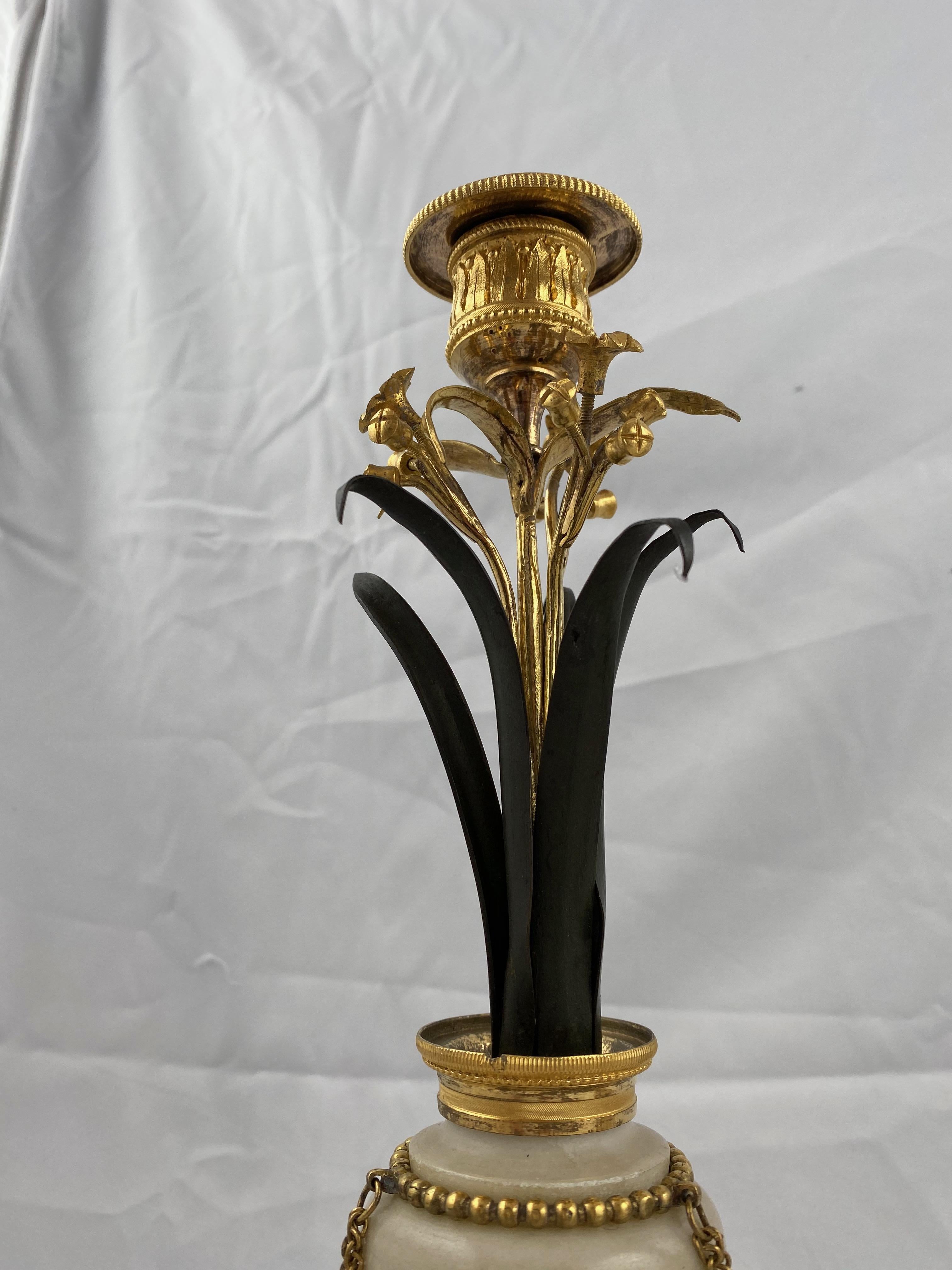 Pair of Candlesticks, Late 18th Century In Good Condition In Stockholm, SE