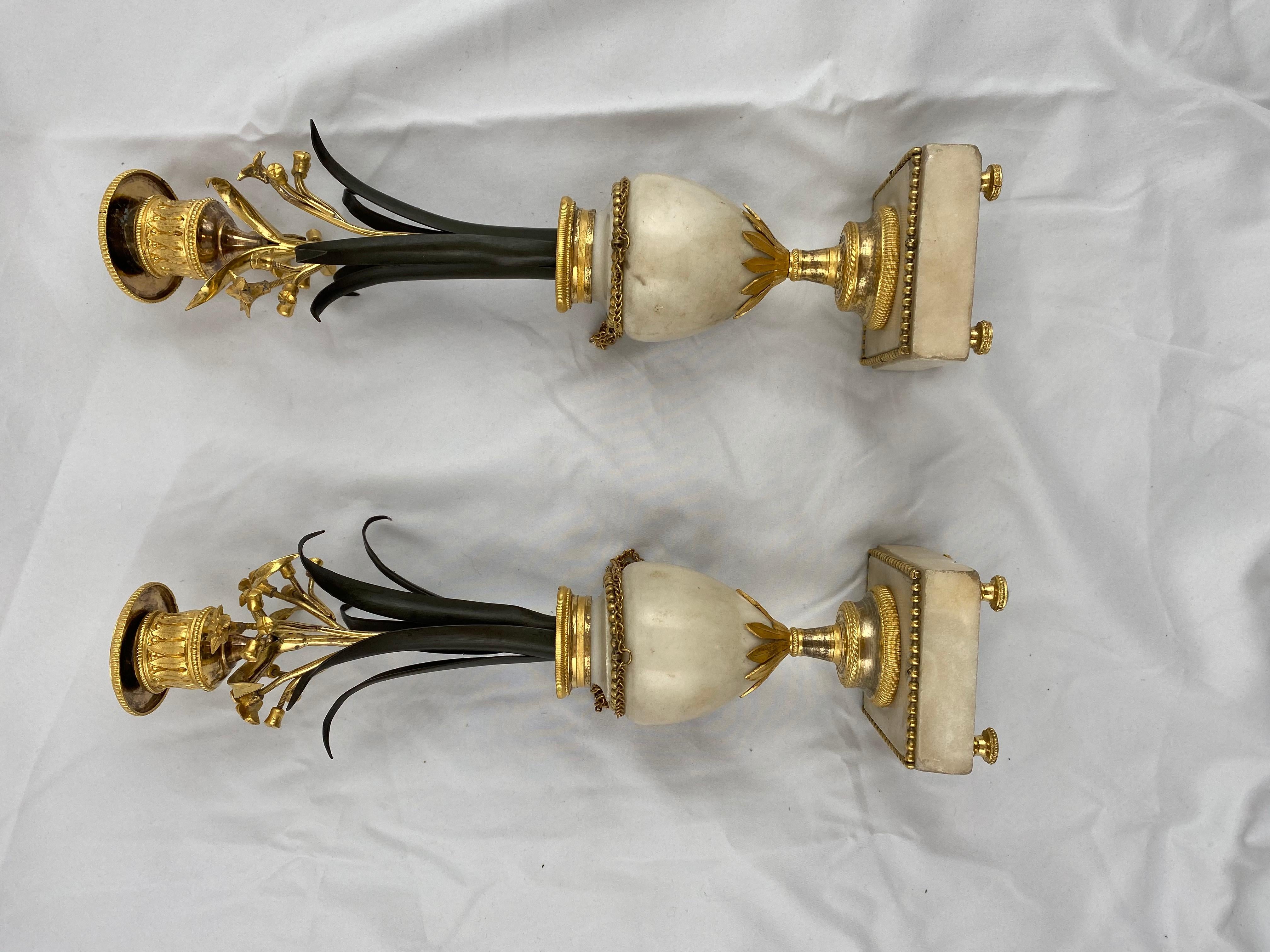 Pair of Candlesticks, Late 18th Century 2