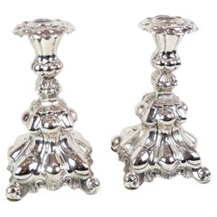 Pair of Candlesticks Made In Real Silver From 1930s