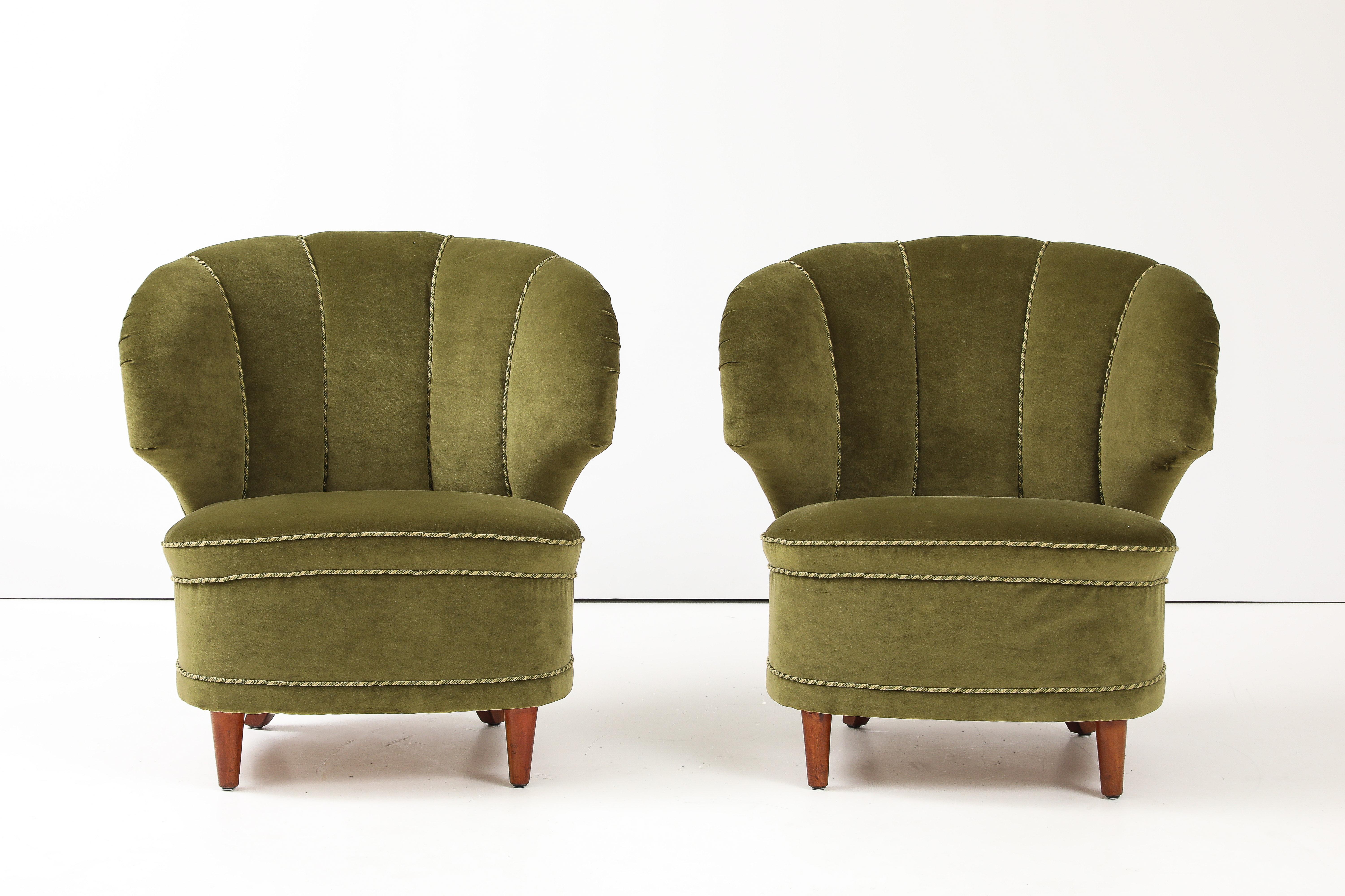 A Pair of Carl-Johan Boman Club Chairs, Circa 1940-50 2