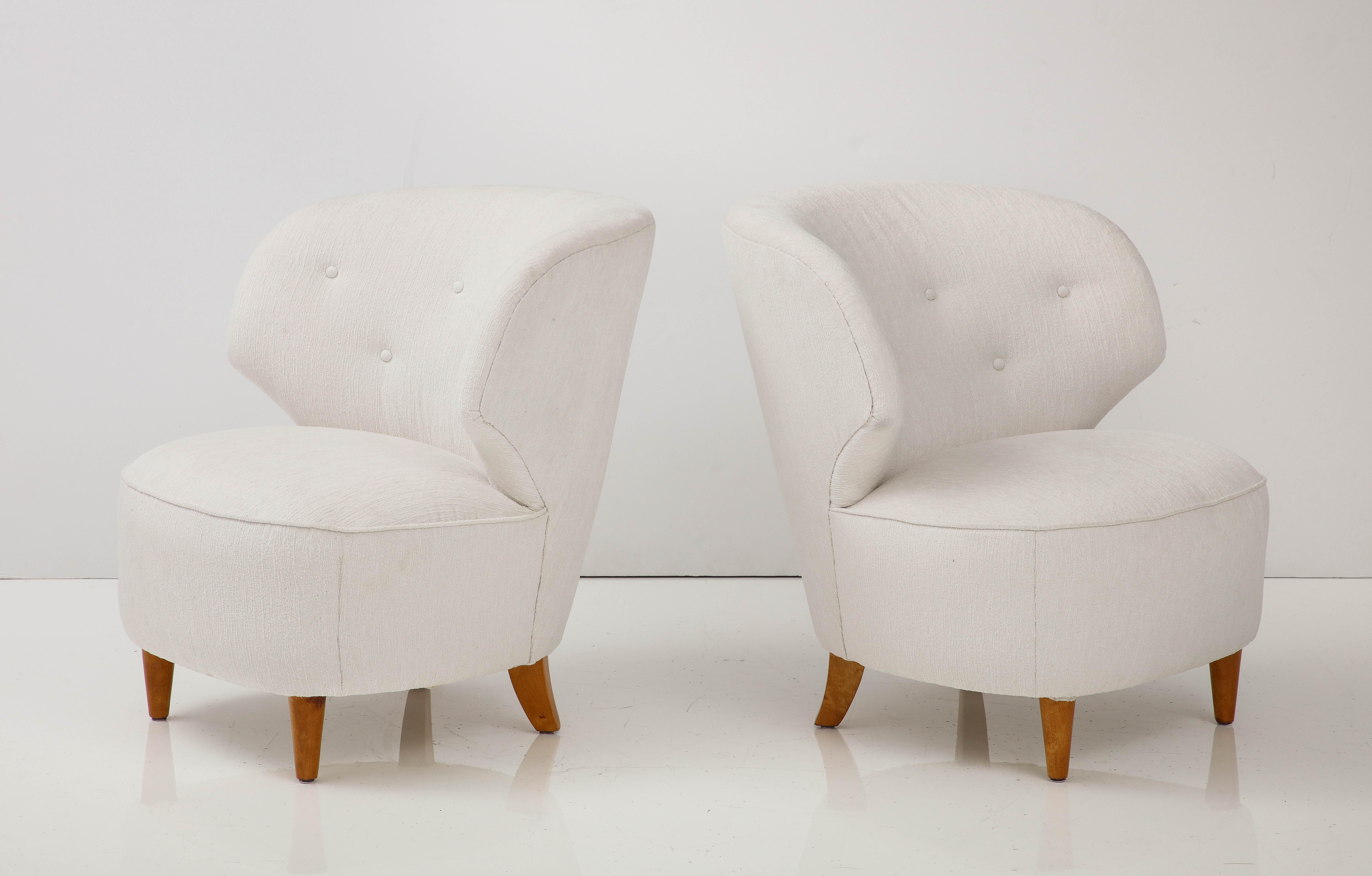 Pair of Carl-Johan Boman Clubchairs, circa 1940s 1