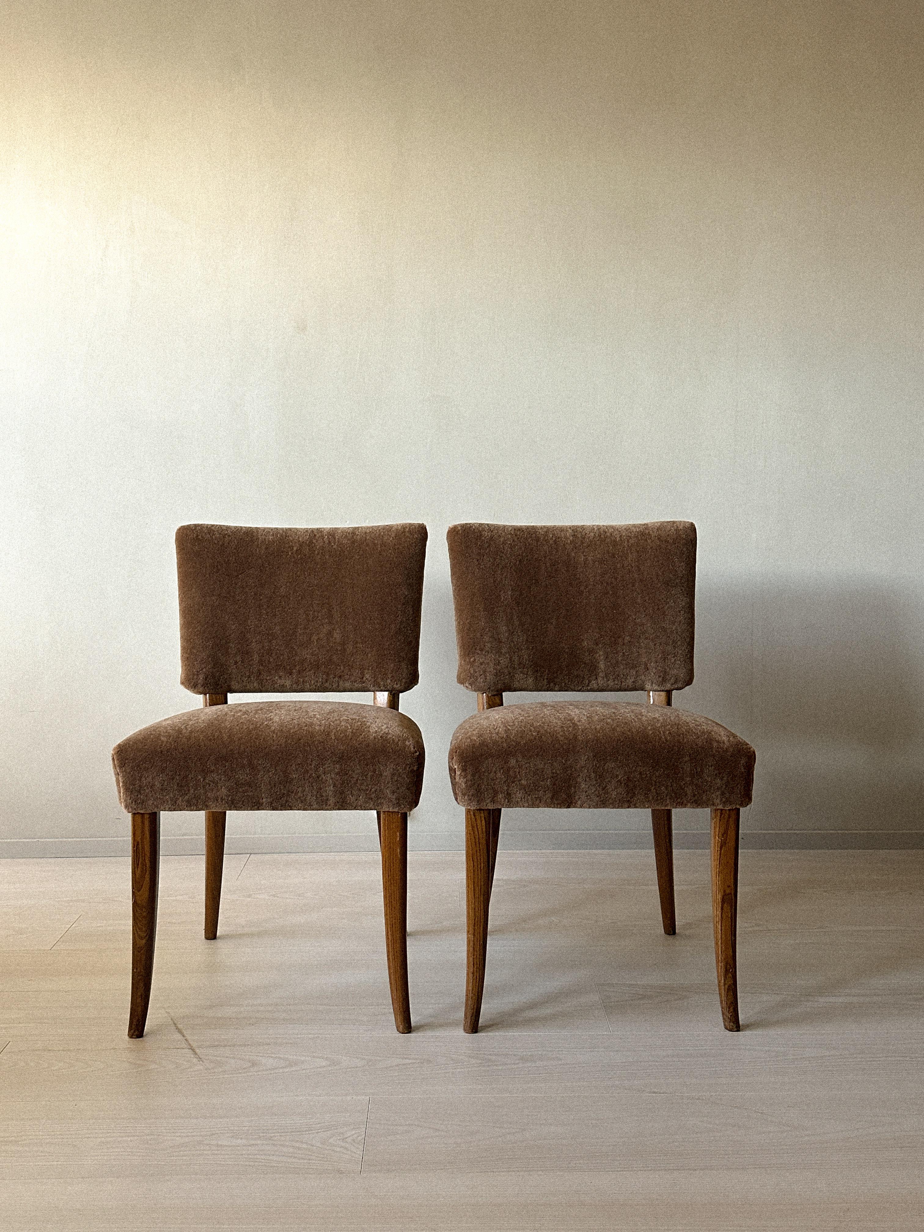 A Pair of Carl-Johan Boman Dining Chairs, Oy Boman Ab, Finland 1940s 5