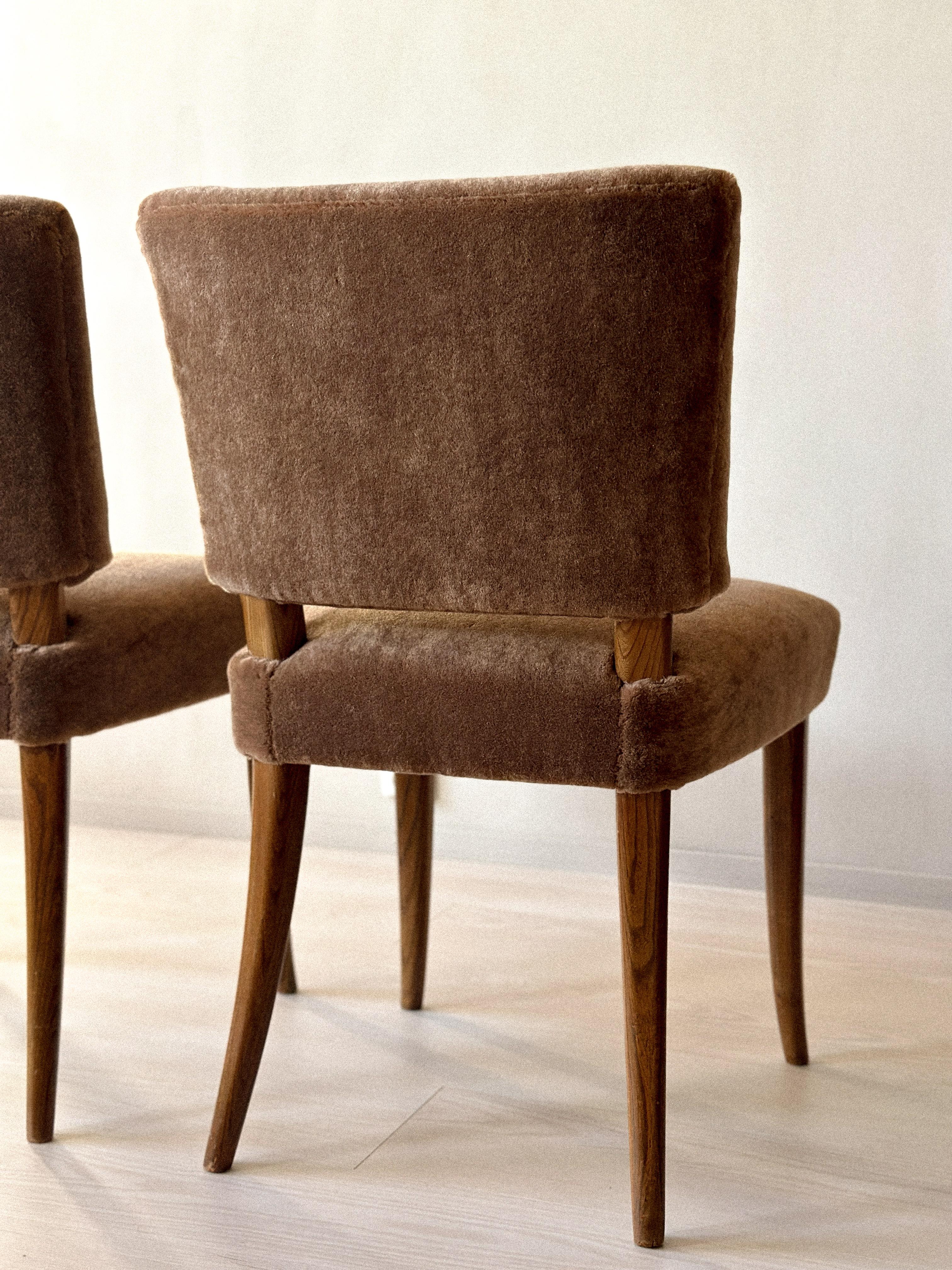 A Pair of Carl-Johan Boman Dining Chairs, Oy Boman Ab, Finland 1940s 1
