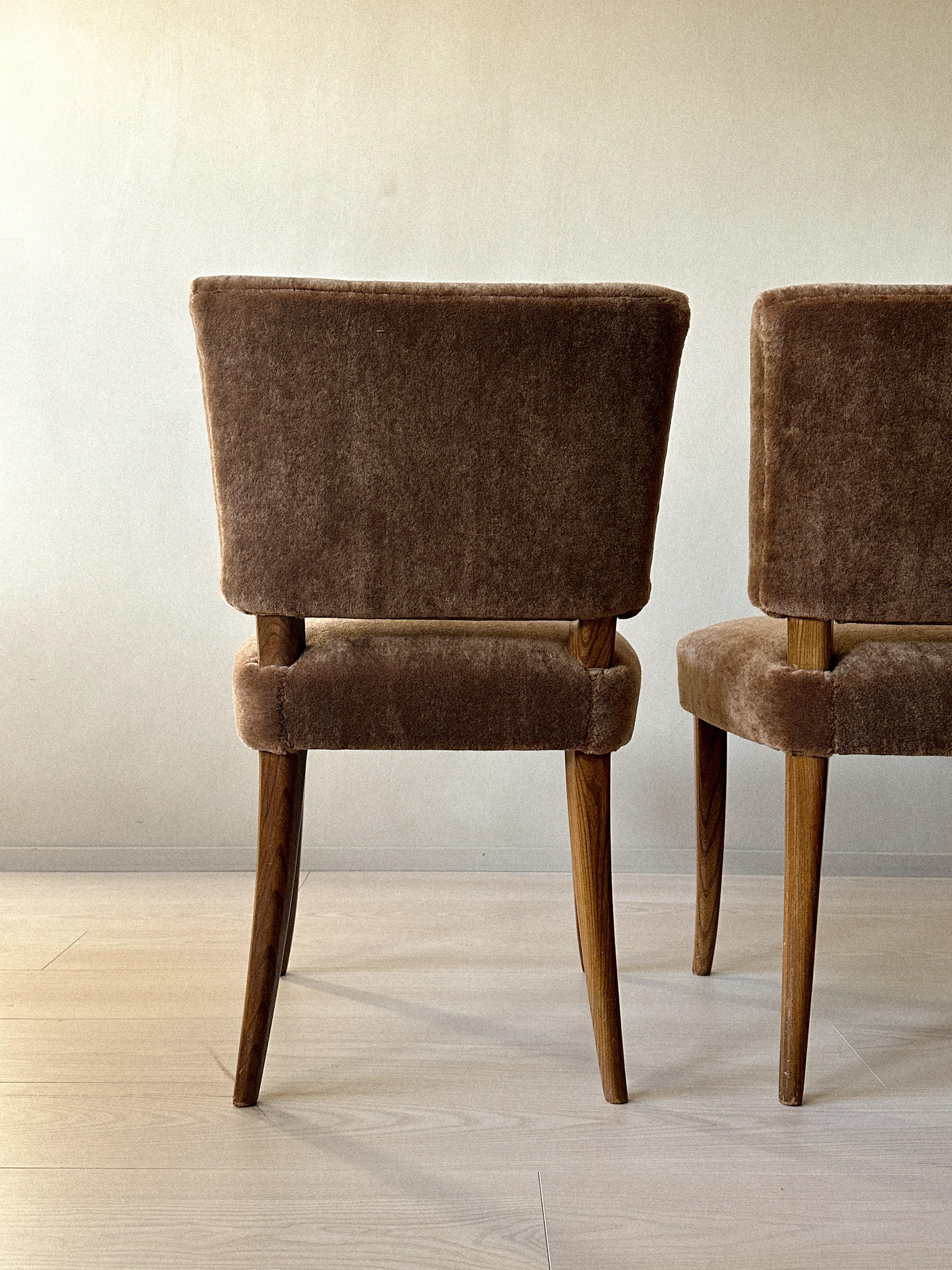 A Pair of Carl-Johan Boman Dining Chairs, Oy Boman Ab, Finland 1940s 2