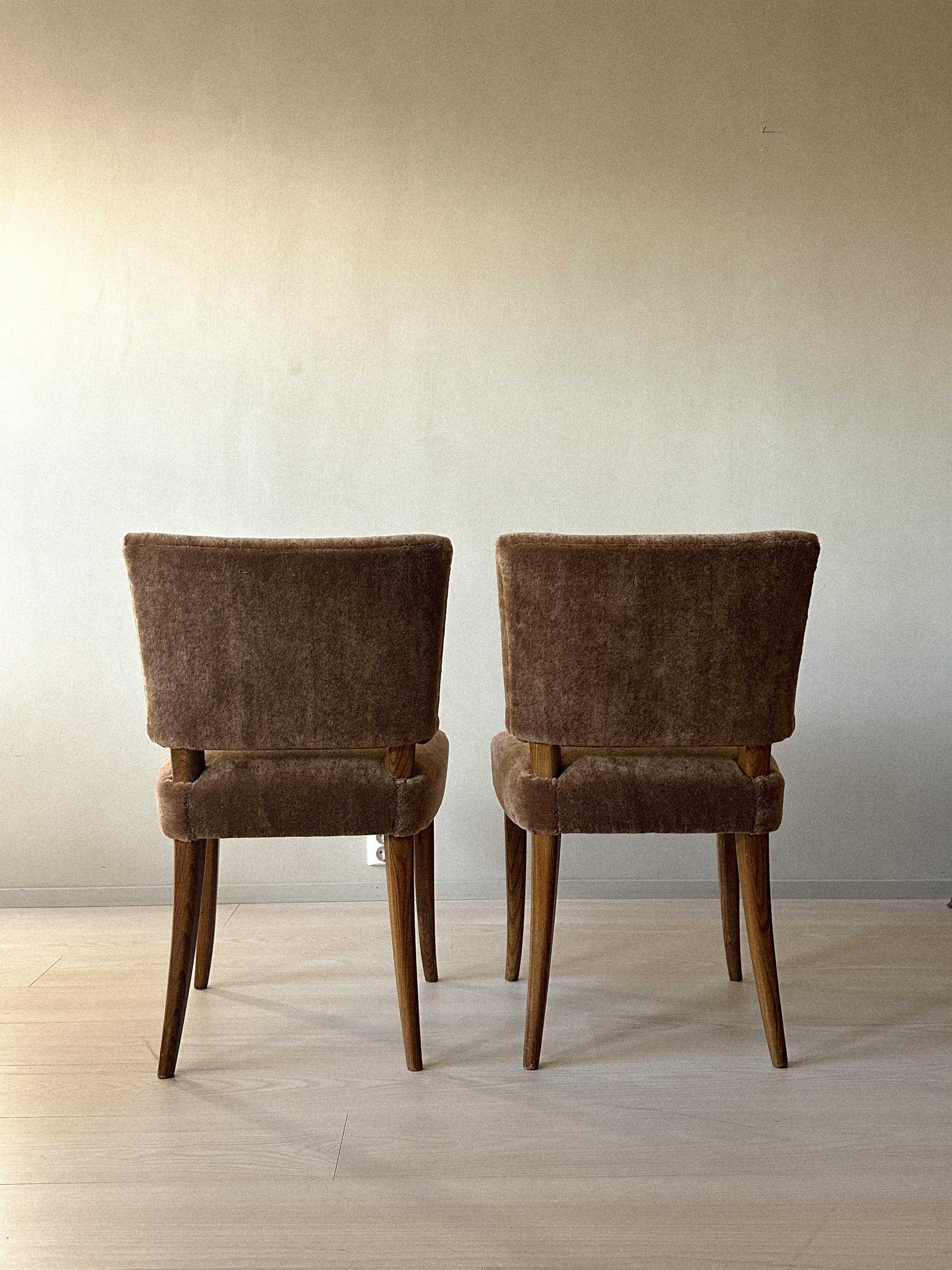 A Pair of Carl-Johan Boman Dining Chairs, Oy Boman Ab, Finland 1940s 3