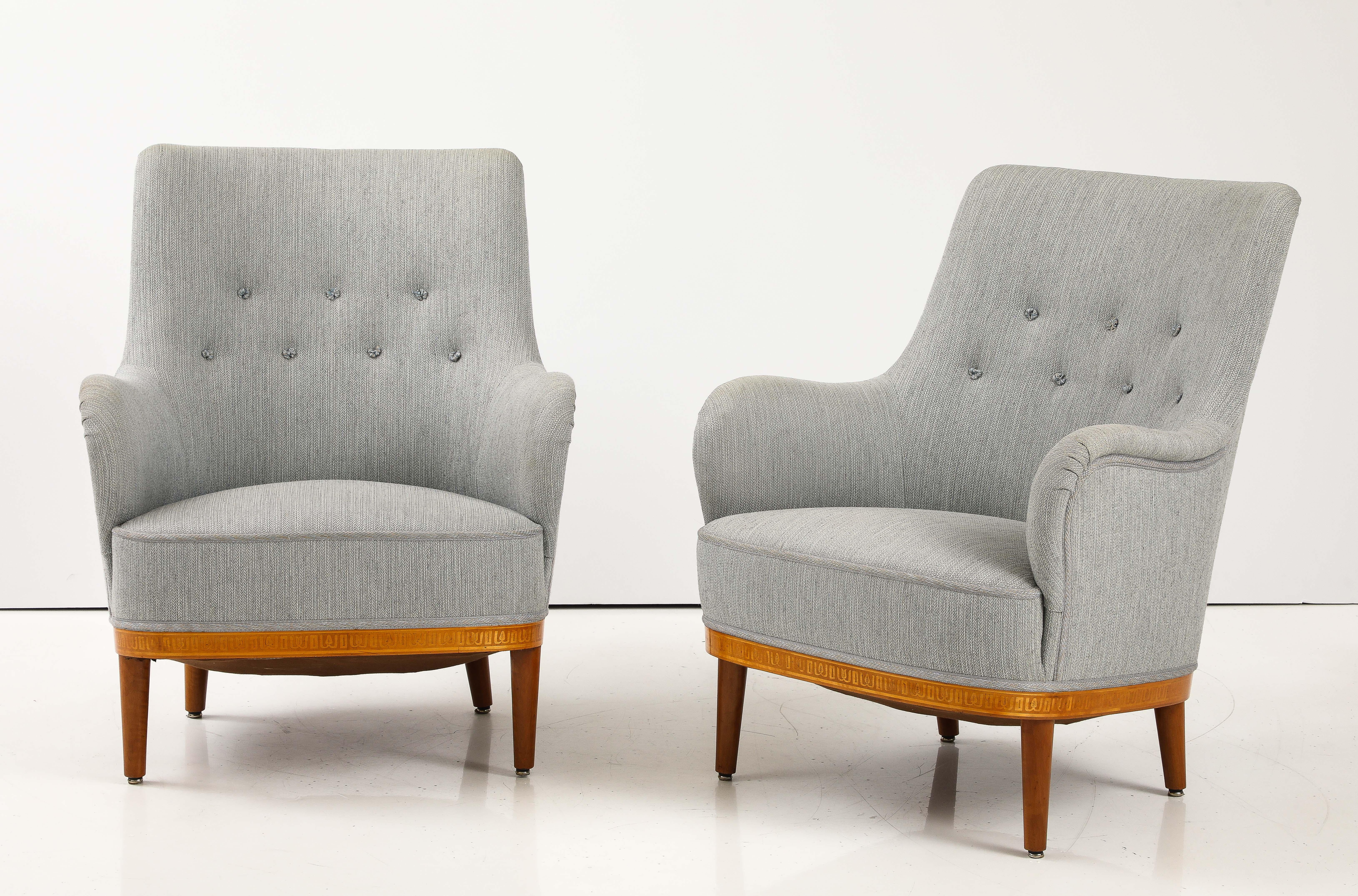 Ein Paar Carl Malmsten-Sessel, ca. 1940er Jahre 4