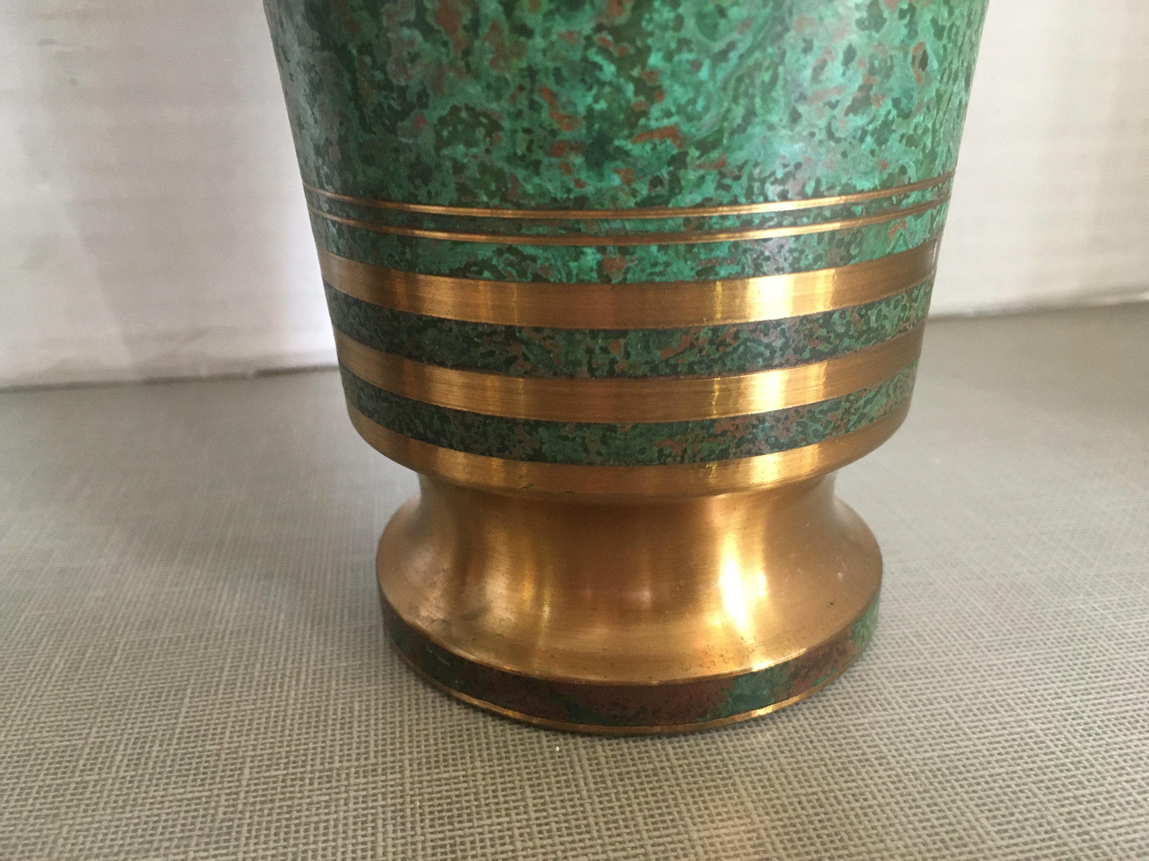 Pair of Carl Sorensen Bronze Flared Vessels In Good Condition In Chicago, IL