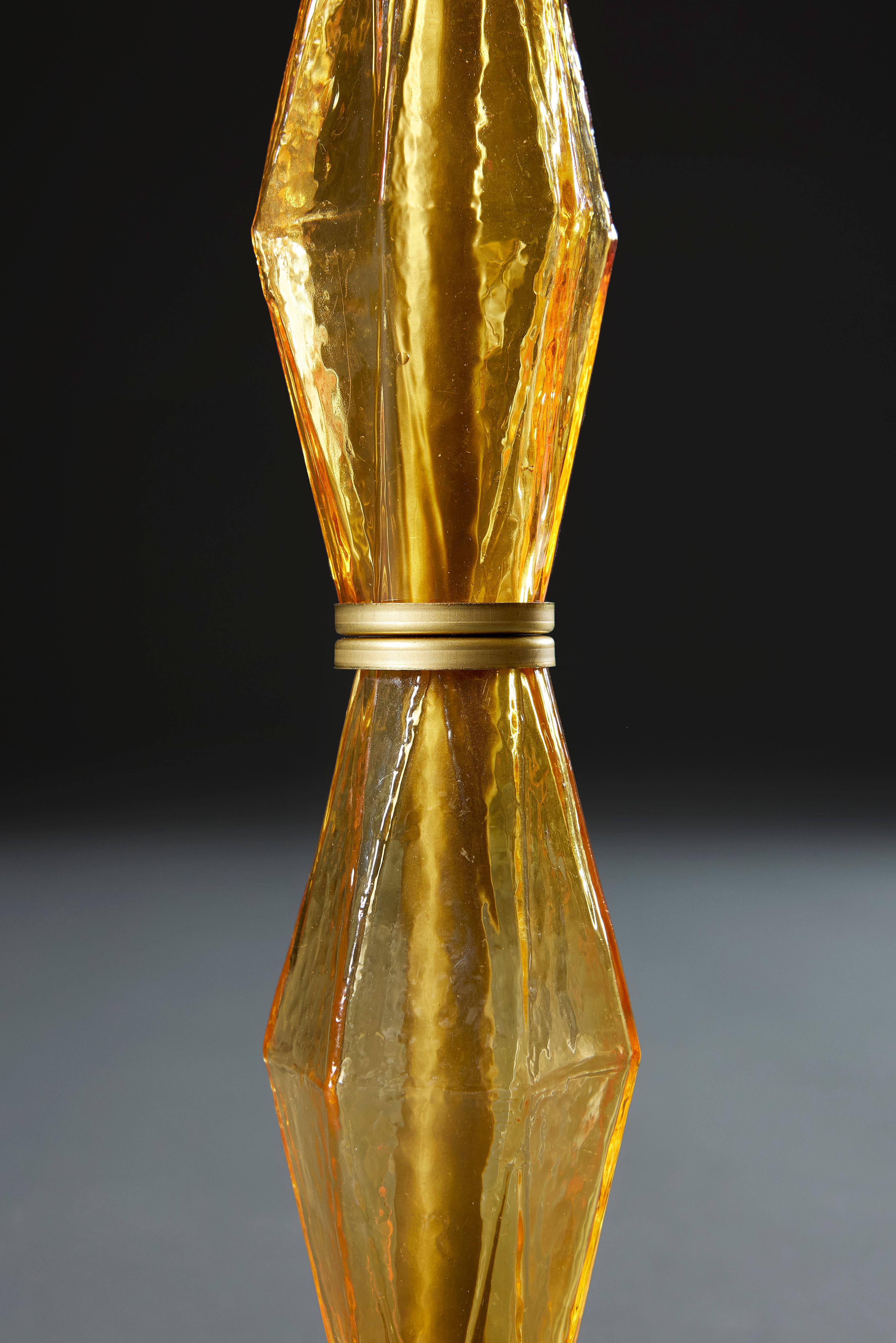 Pareja de Lámparas de Cristal Ámbar Carlo Scarpa en Bueno estado para la venta en London, GB