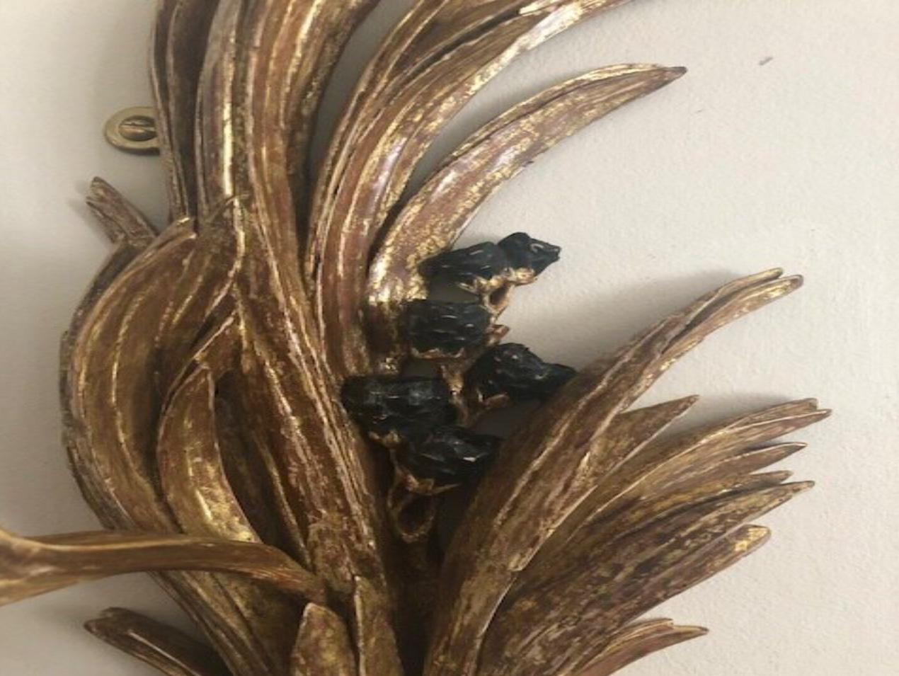 Pair of Carved and Gilded Regency Wall Lights In Excellent Condition For Sale In Reepham, GB