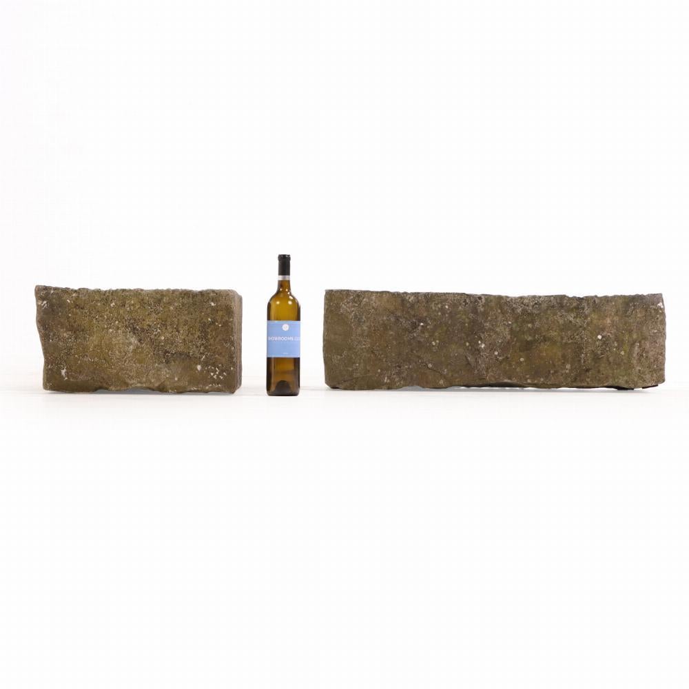 20th Century A Pair of Carved Belgian Blue Stone Planters, C. 1900. For Sale