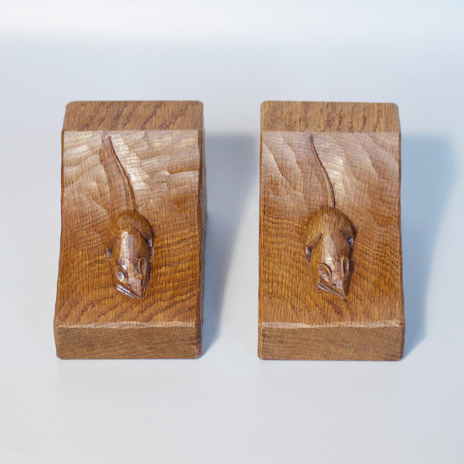 mouseman bookends for sale