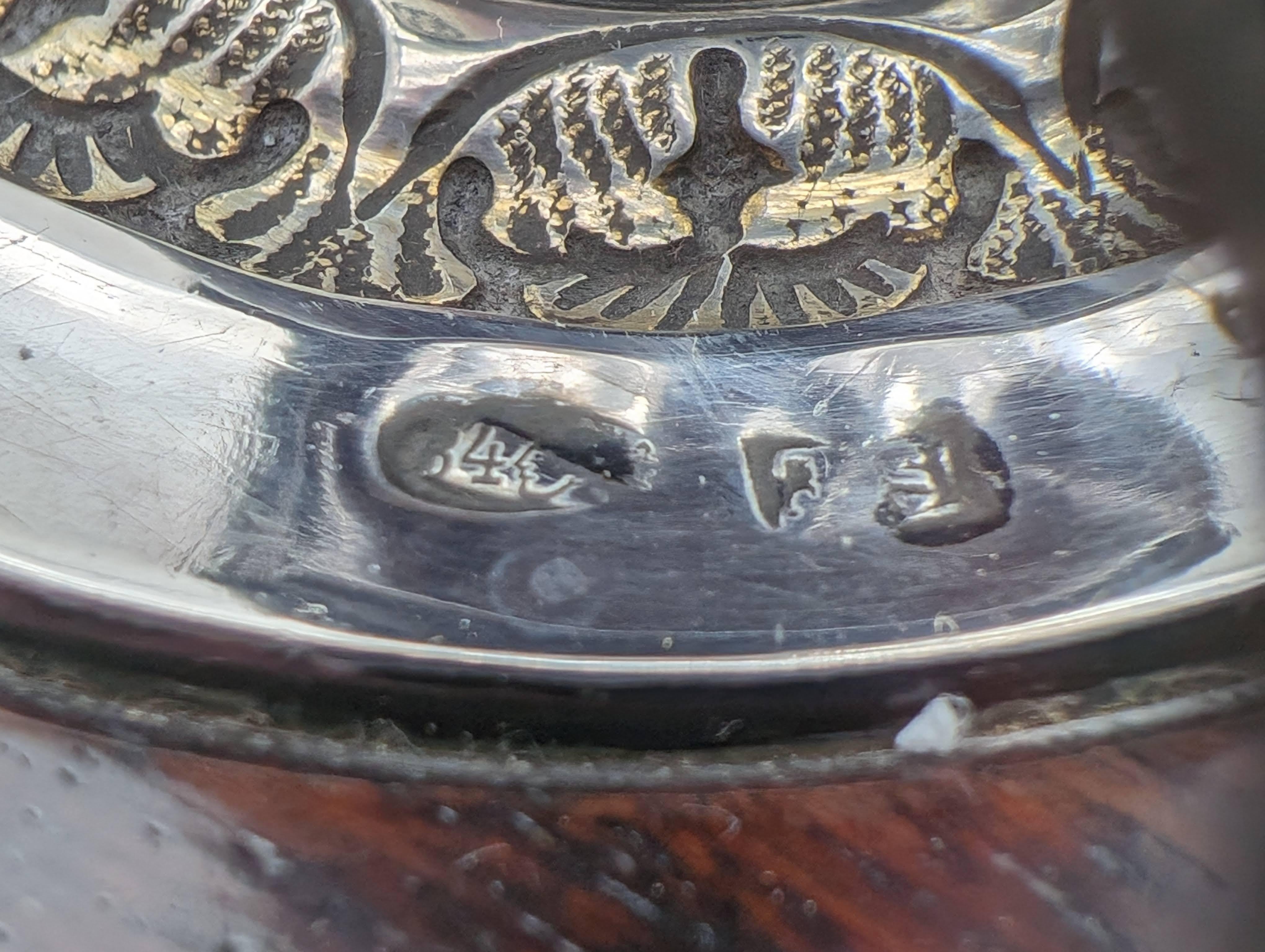 A Pair of Carved Wood, Mother of Pearl and Silver Atzei Chaim , Poland 1901 For Sale 4