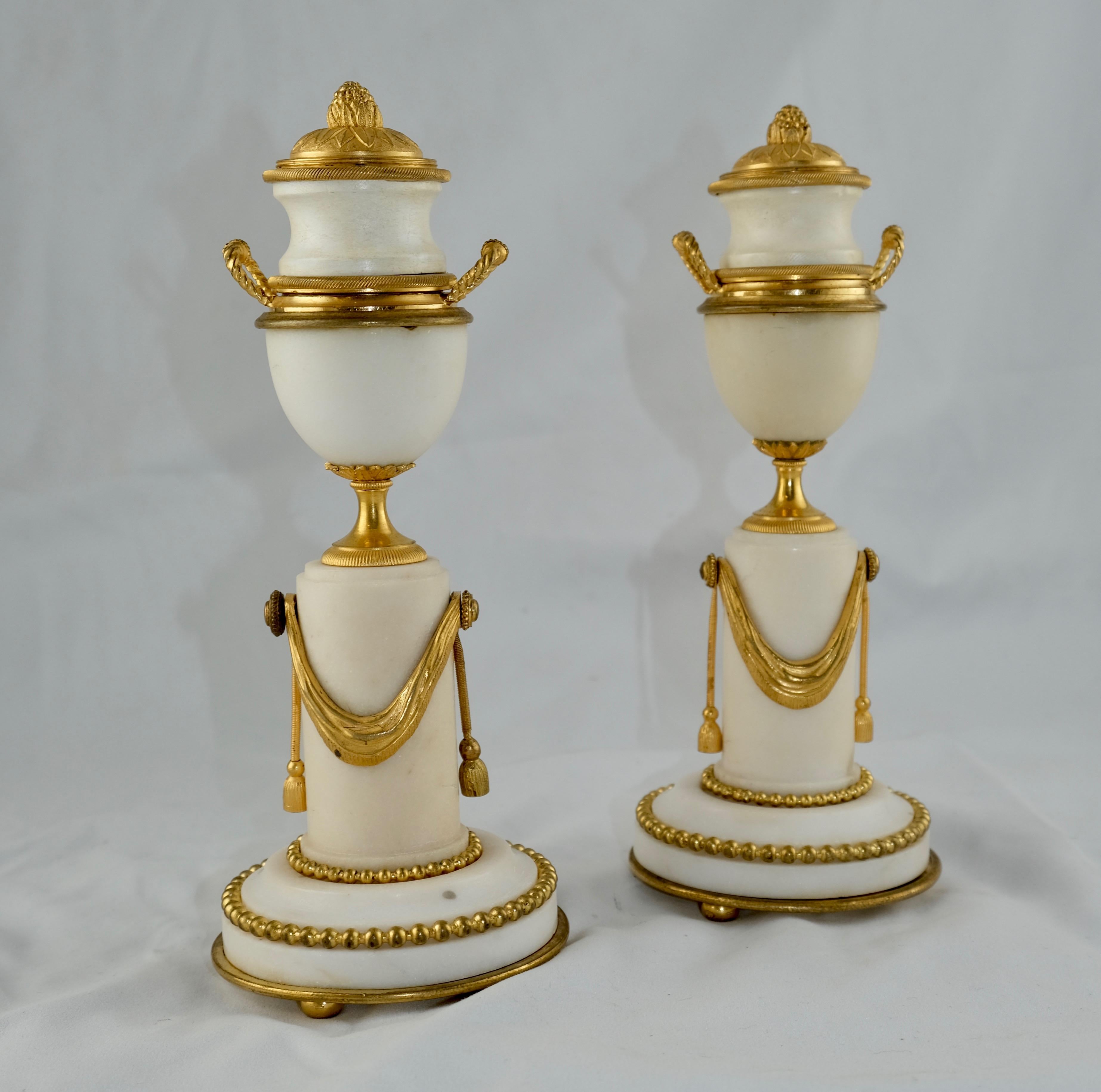 Gilt Pair of Casolettes, Late 18th C