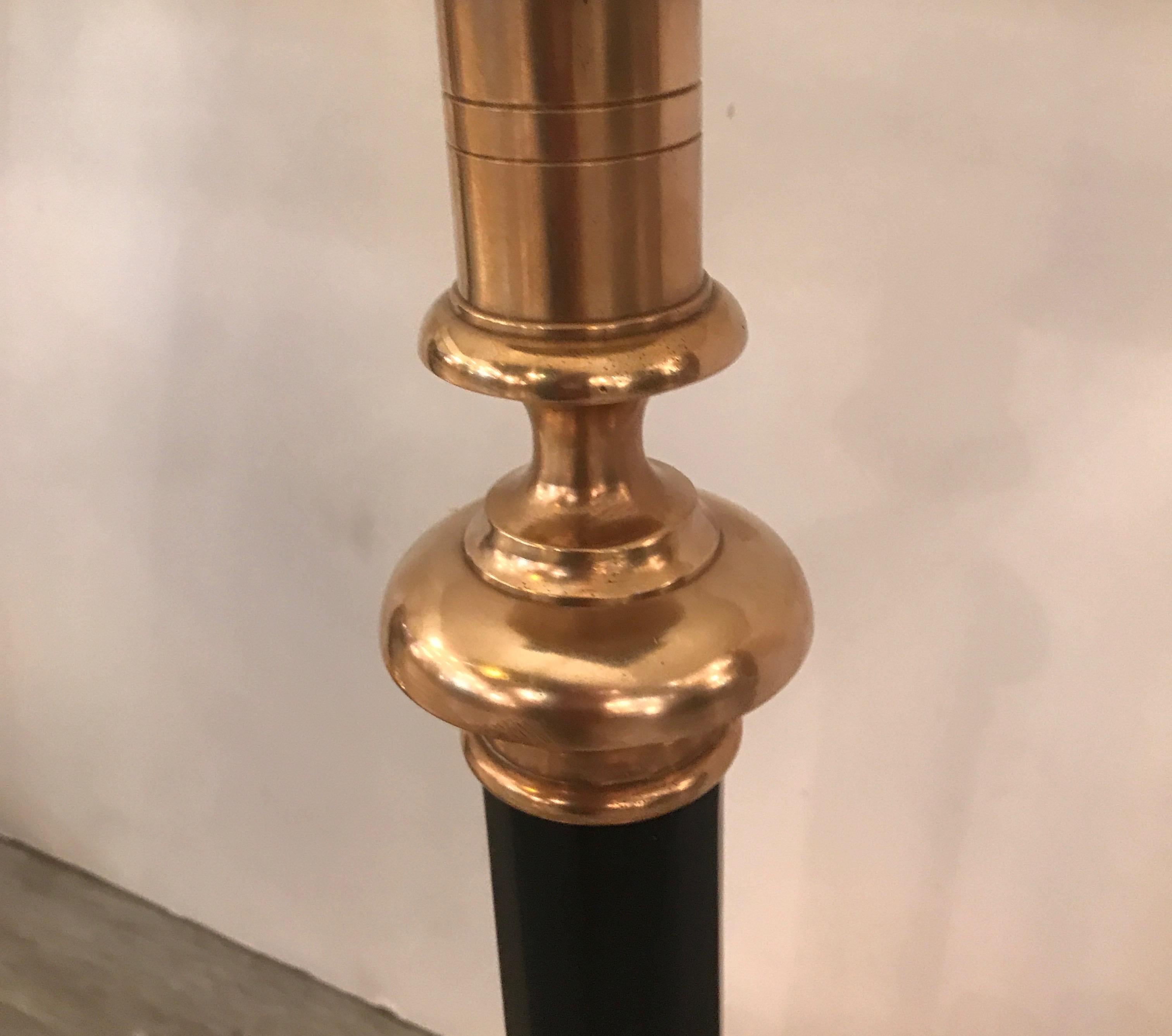 Pair of Cast Brass Table Lamps by Chapman 1