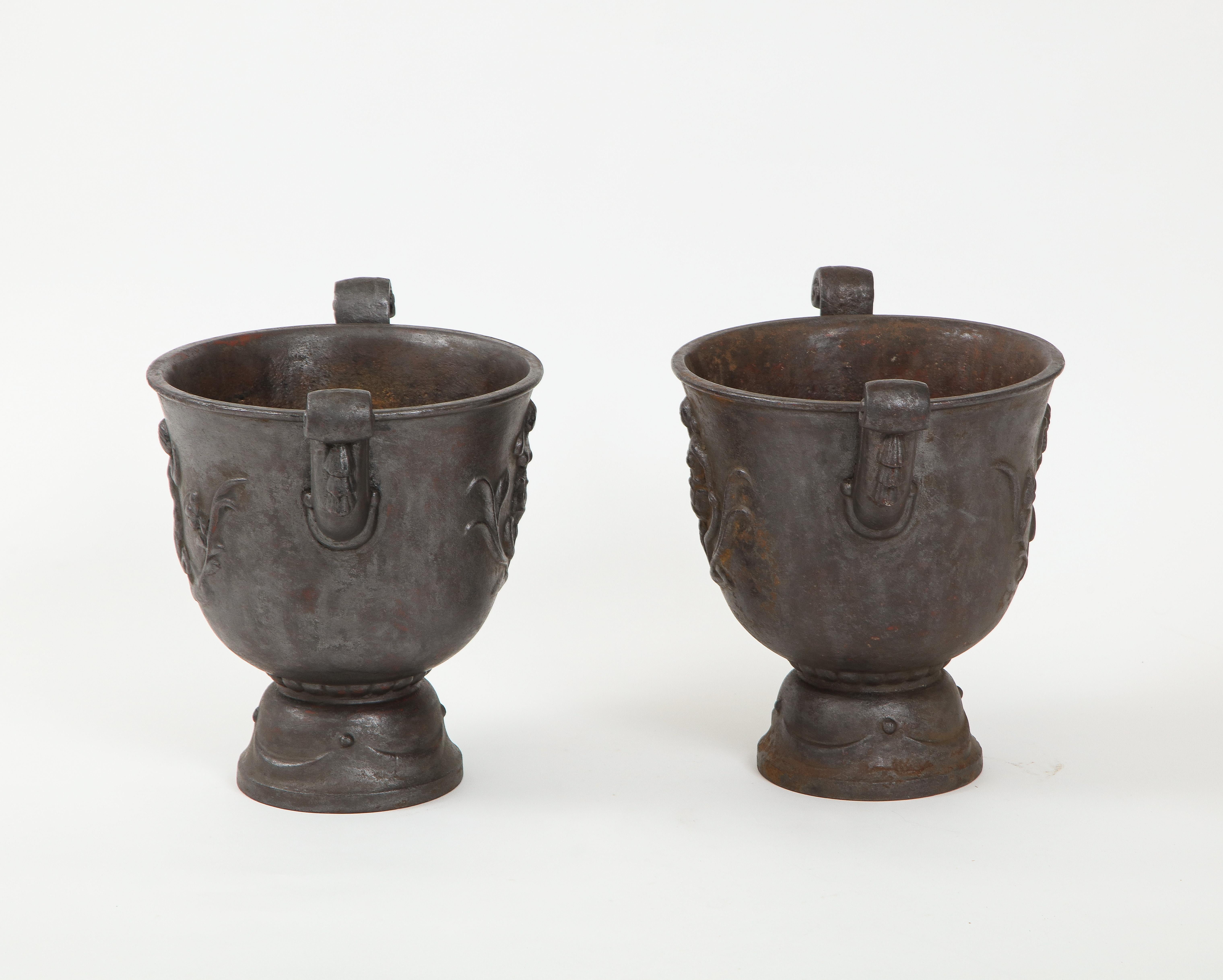 Pair of Cast Iron Jardenière, by Ivan Johnsson, Produced by Näfveqvarn Foundry 3