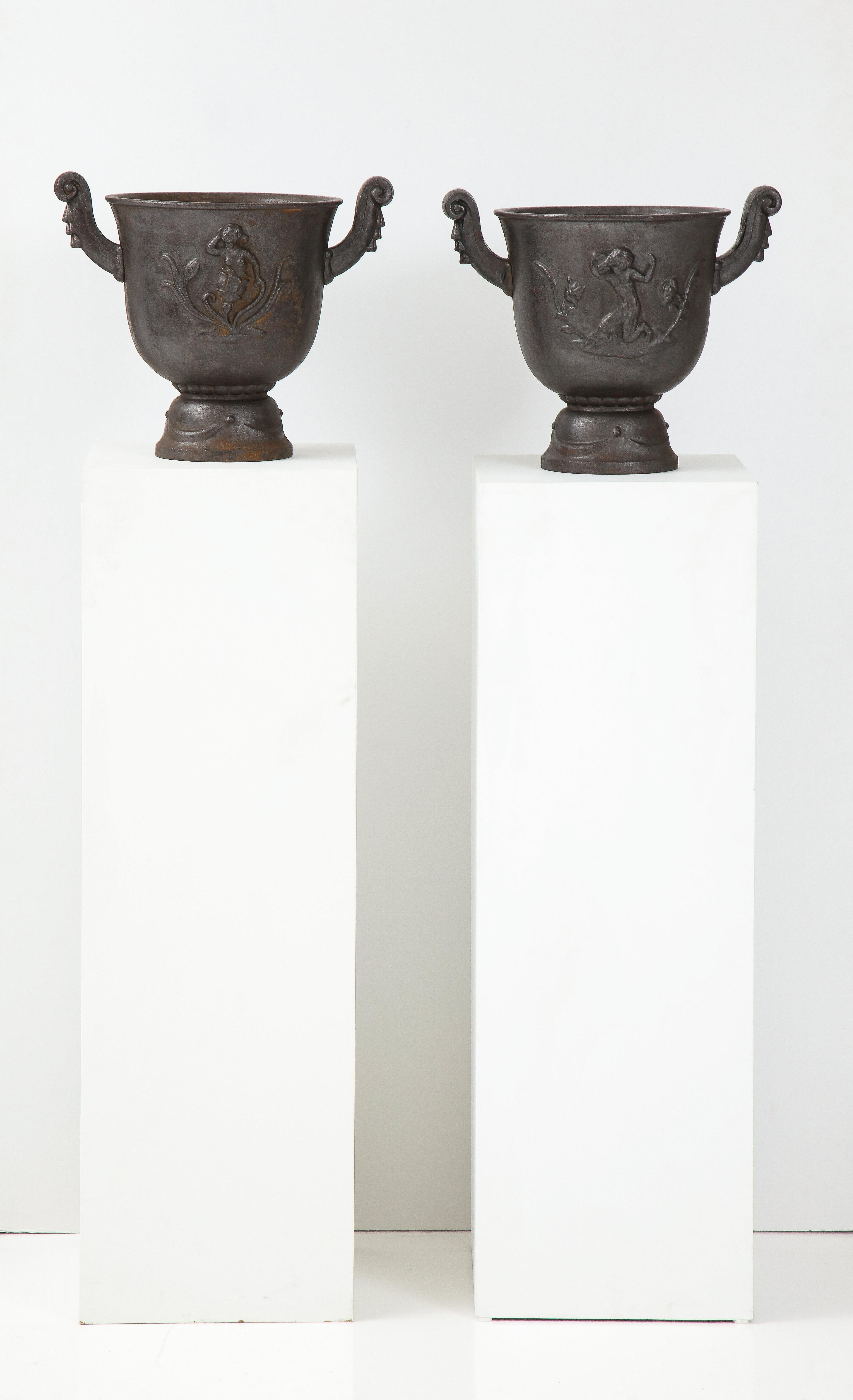 Pair of Cast Iron Jardenière, by Ivan Johnsson, Produced by Näfveqvarn Foundry 9