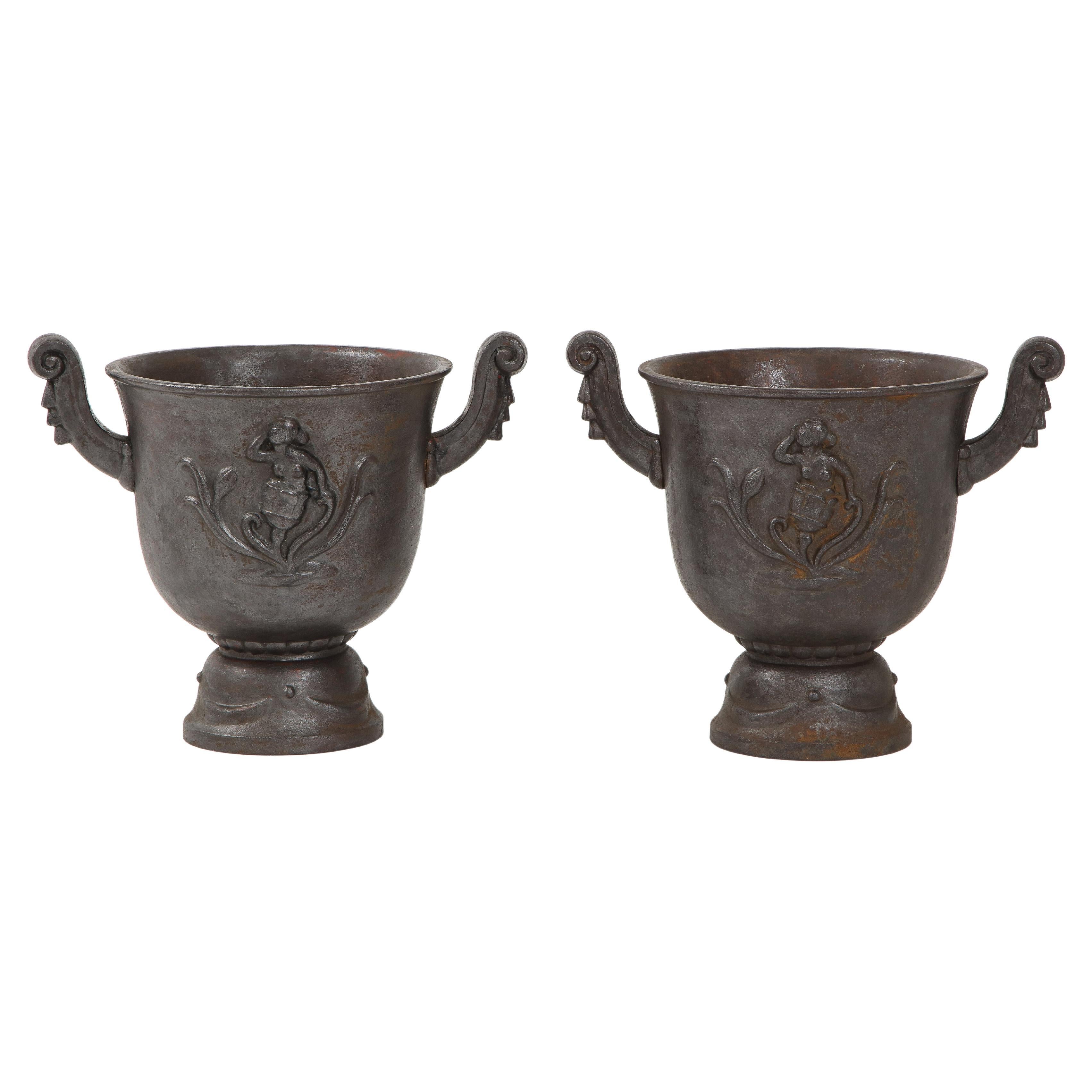 Pair of Cast Iron Jardeni�ère, by Ivan Johnsson, Produced by Näfveqvarn Foundry