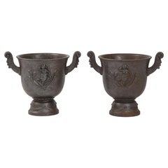 Pair of Cast Iron Jardenière, by Ivan Johnsson, Produced by Näfveqvarn Foundry