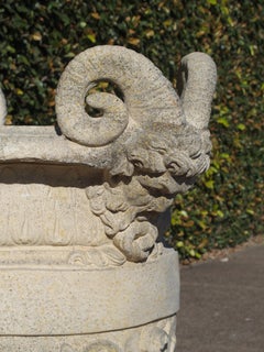 Pair of Cast Stone 'Versailles' Urns