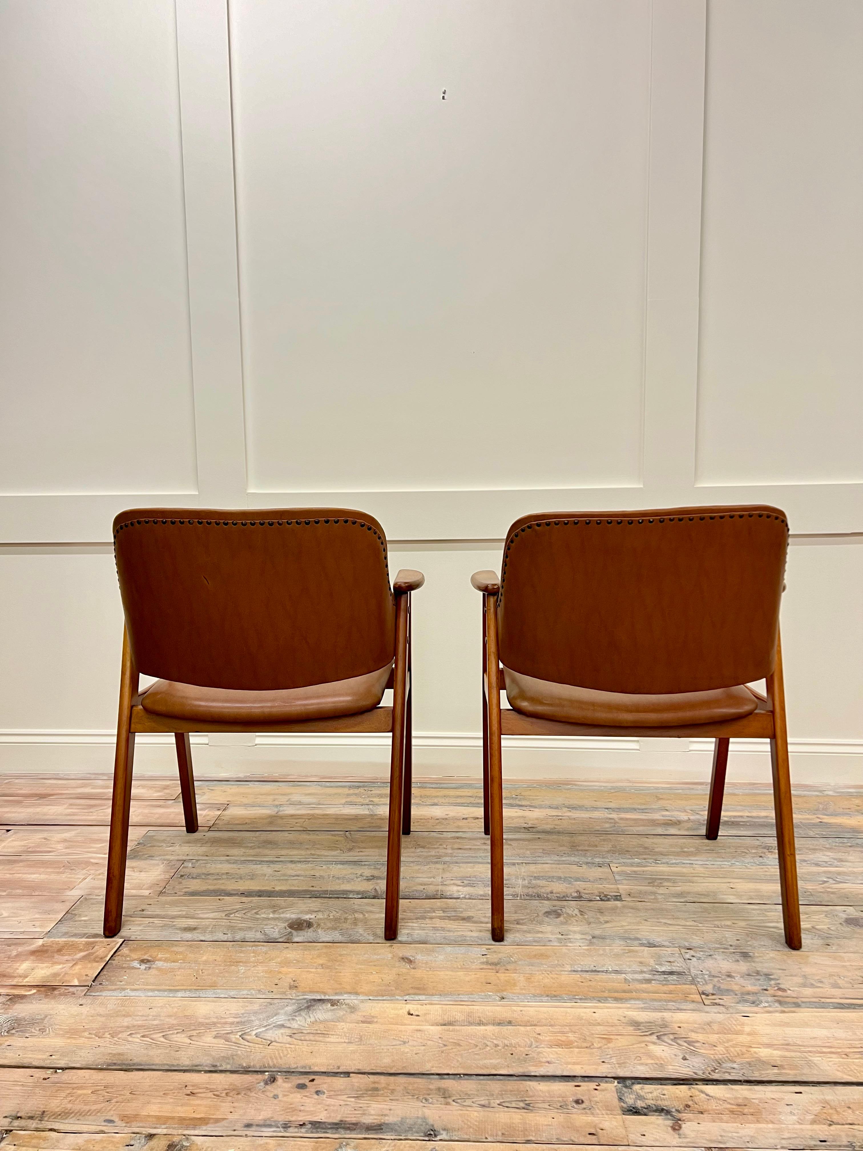 Mid-20th Century Set of 2 Midcentury Modern Dining Chairs by Cees Braakman for Pastoe, c.1950s