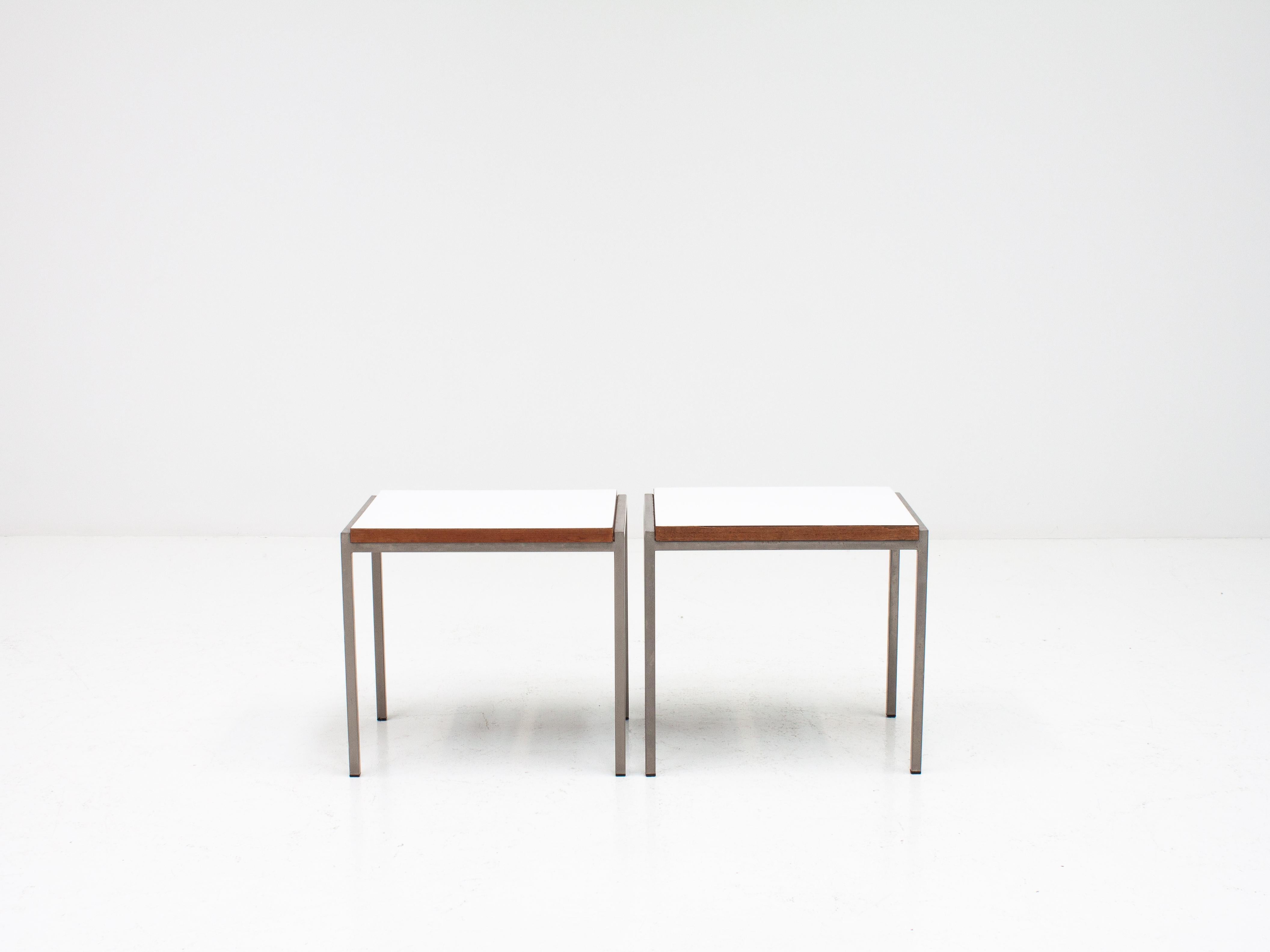 Pair of Cees Braakman Side Tables From The 'Japanese series' For UMS Pastoe In Good Condition In London Road, Baldock, Hertfordshire