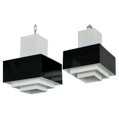 A pair of ceiling lamps by Hans-Agne Jakobsson