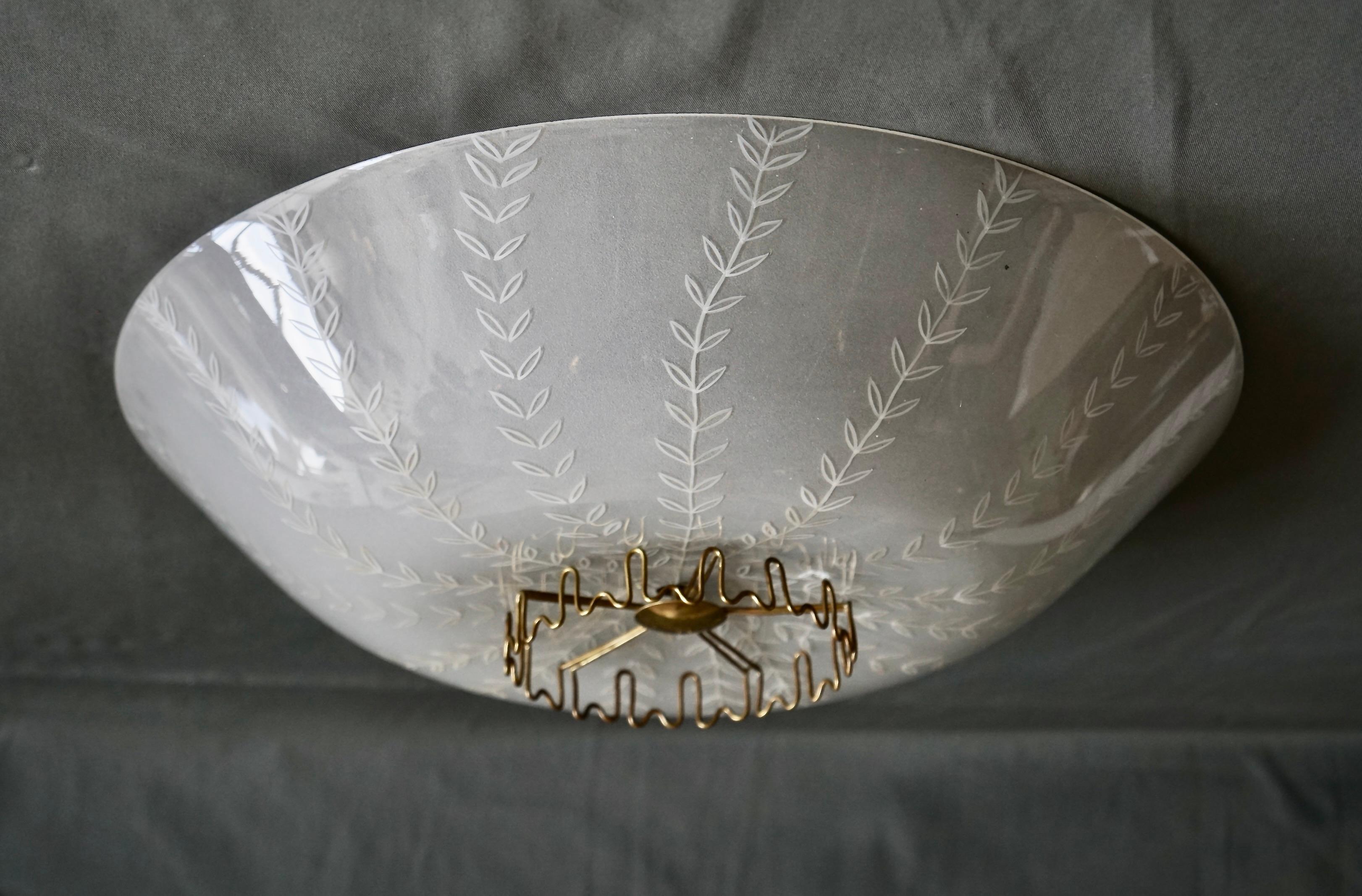 Scandinavian Modern A pair of ceiling light by Lisa Johansson-Pape For Sale