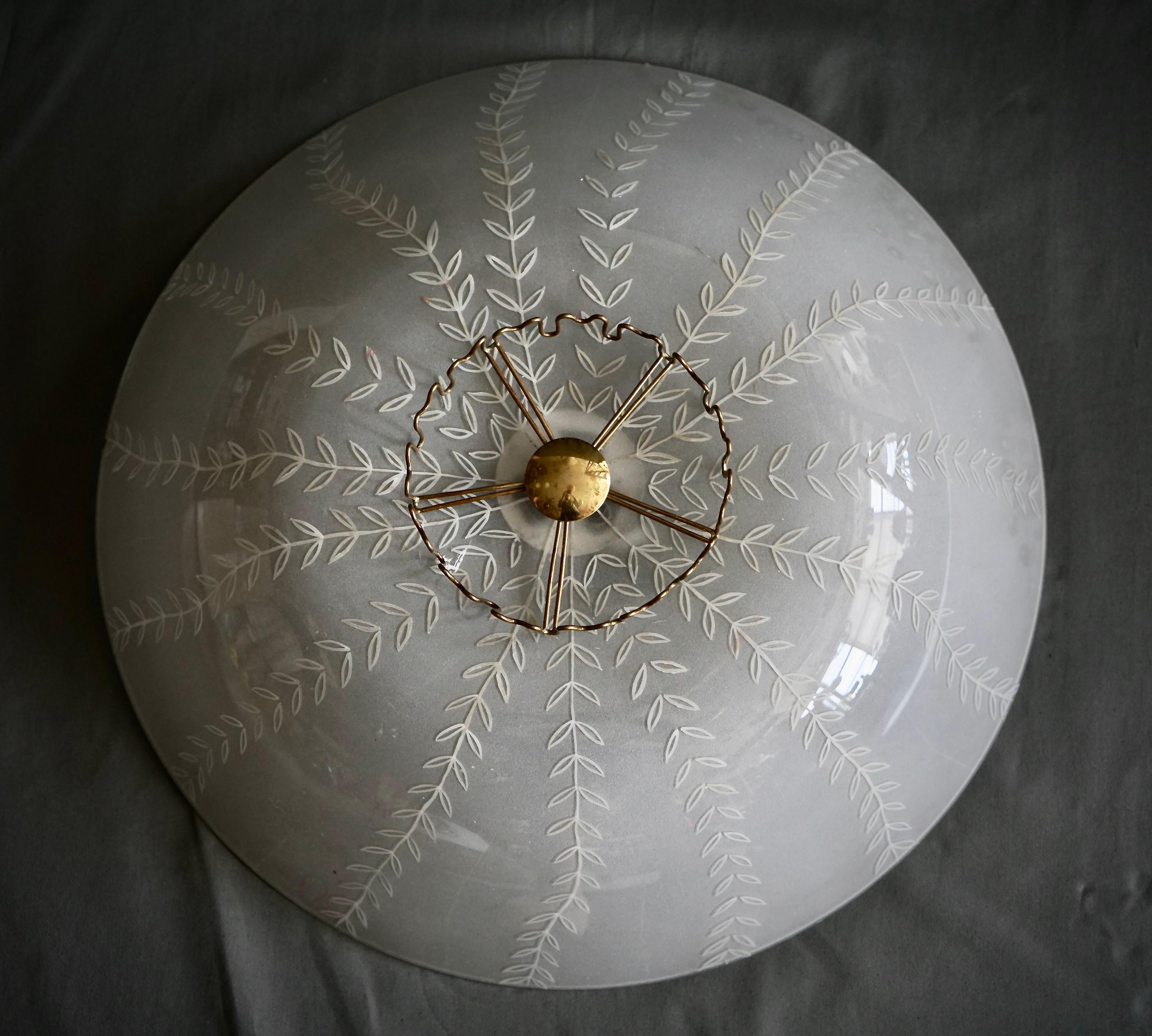 A pair of ceiling light by Lisa Johansson-Pape In Good Condition For Sale In Long Island City, NY