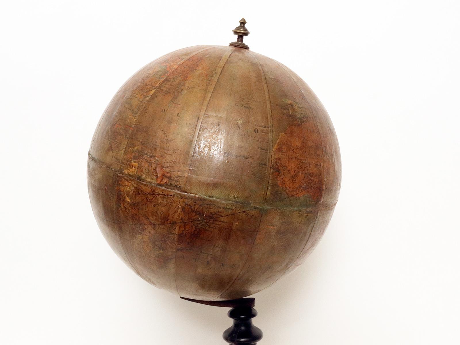 A pair of celestial and terrestrial globes, E.Pini, Gussoni & Dotti, Italy 1892. For Sale 11