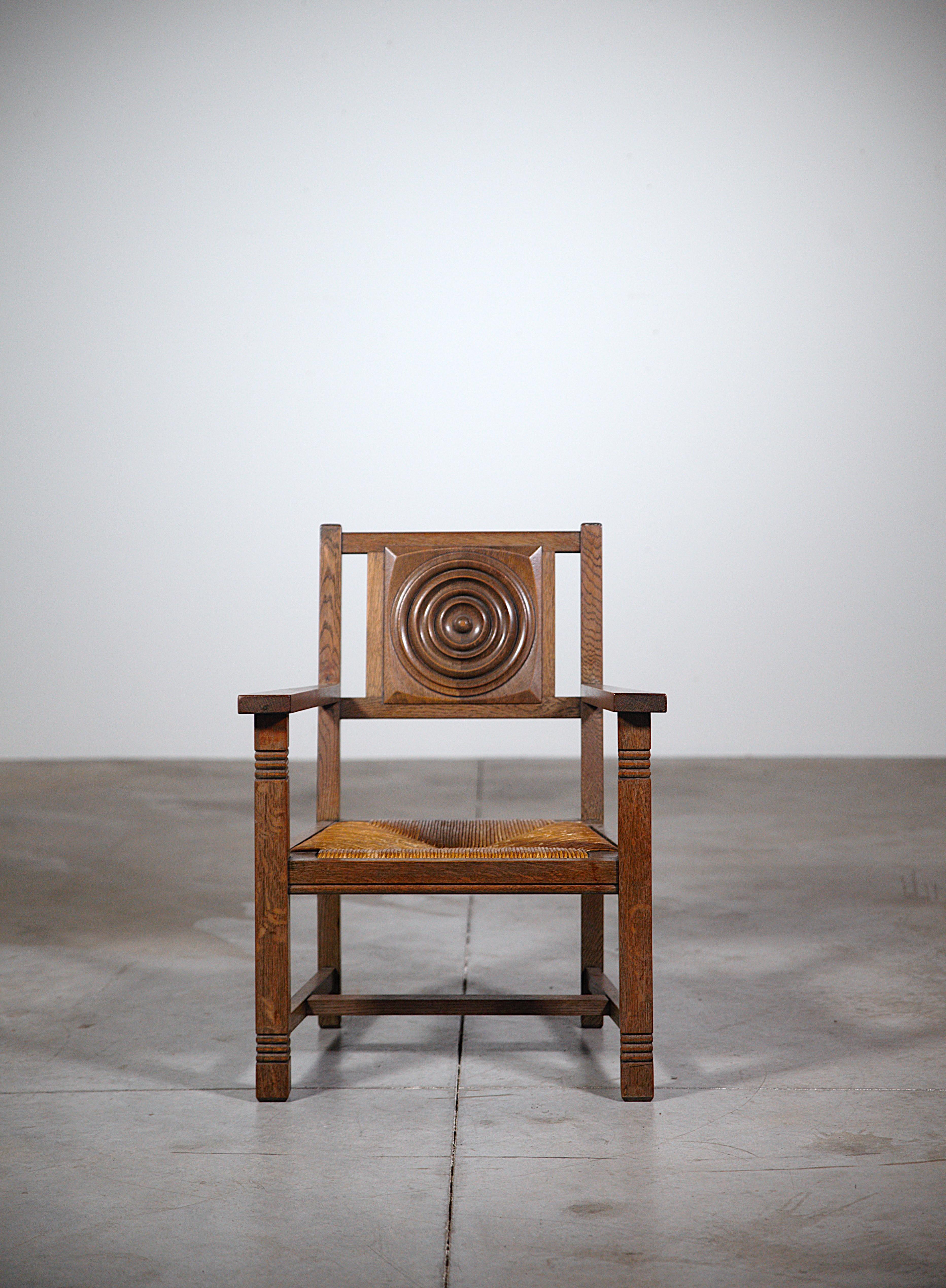 Français A Pair of Celtic Armchairs by 