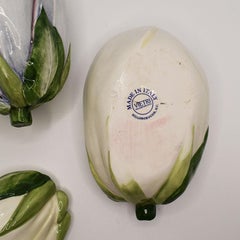 Paar Keramikschalen mit Auberginenmotiv von Vietri:: Italien