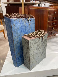 Pareja de esculturas de cerámica de Elio Schiavon (1925-2004), Padua