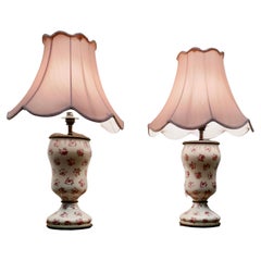 Pair of Ceramic Victorian Style Table Lamps