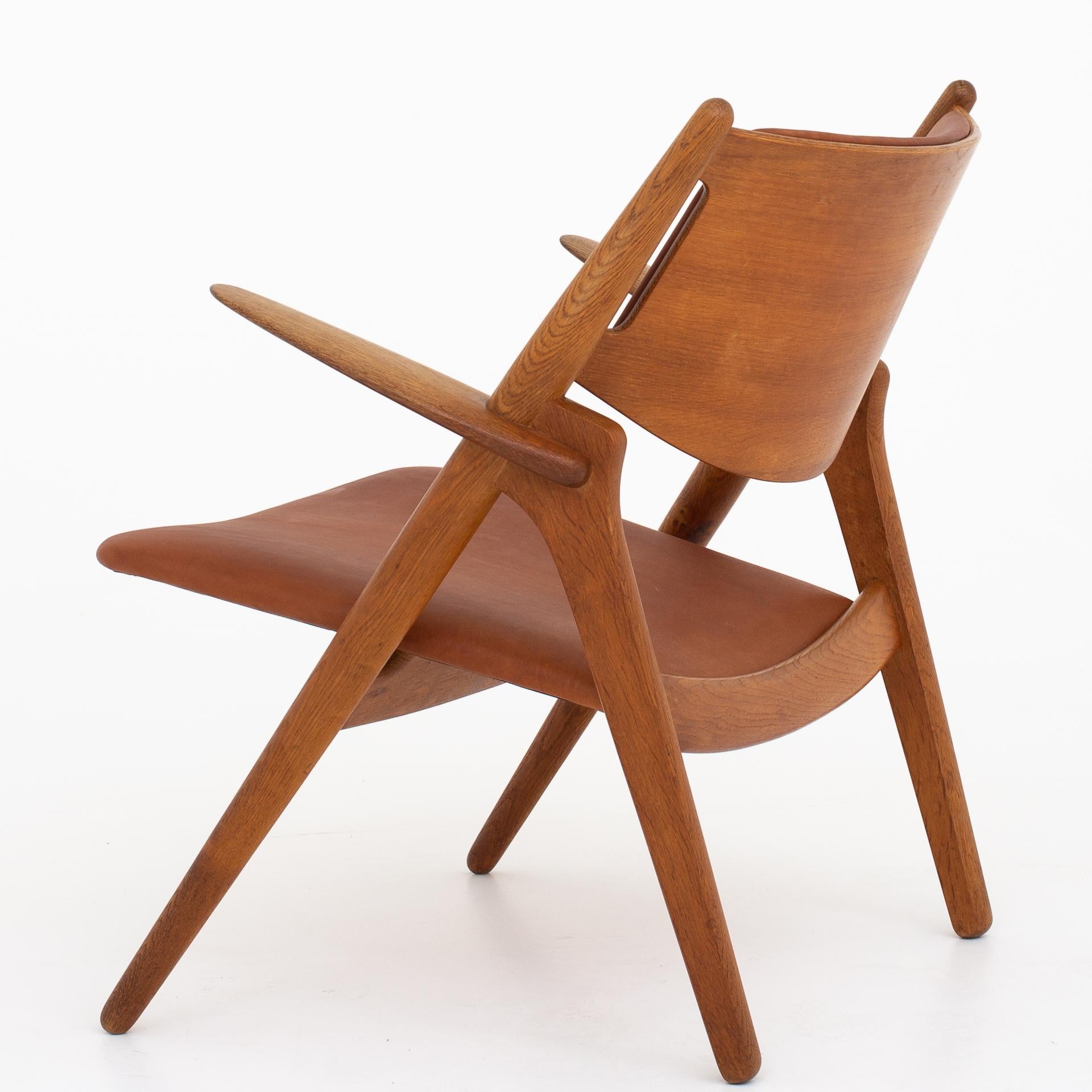 Scandinavian Modern Pair of CH 28 Easy Chairs by Hans J. Wegner